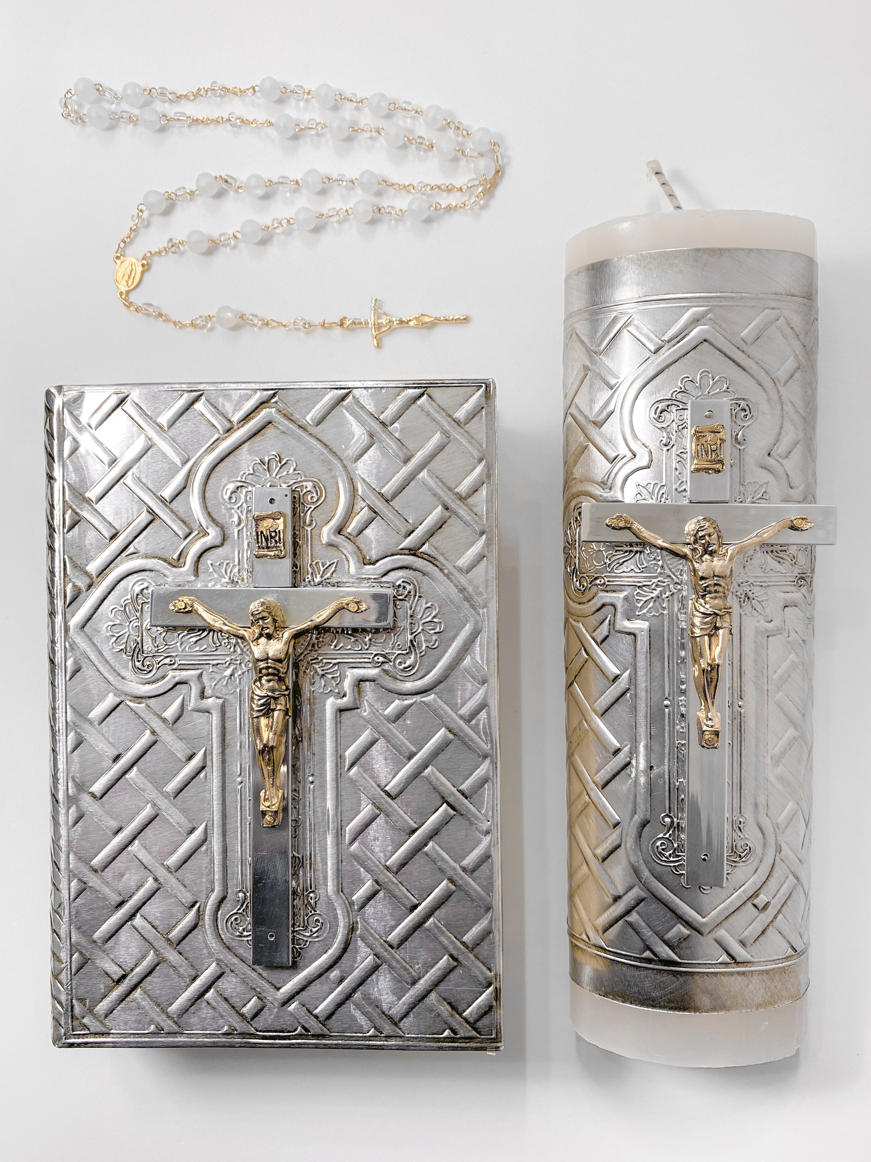 Kit Cruz Lisa Cristo - Plateado