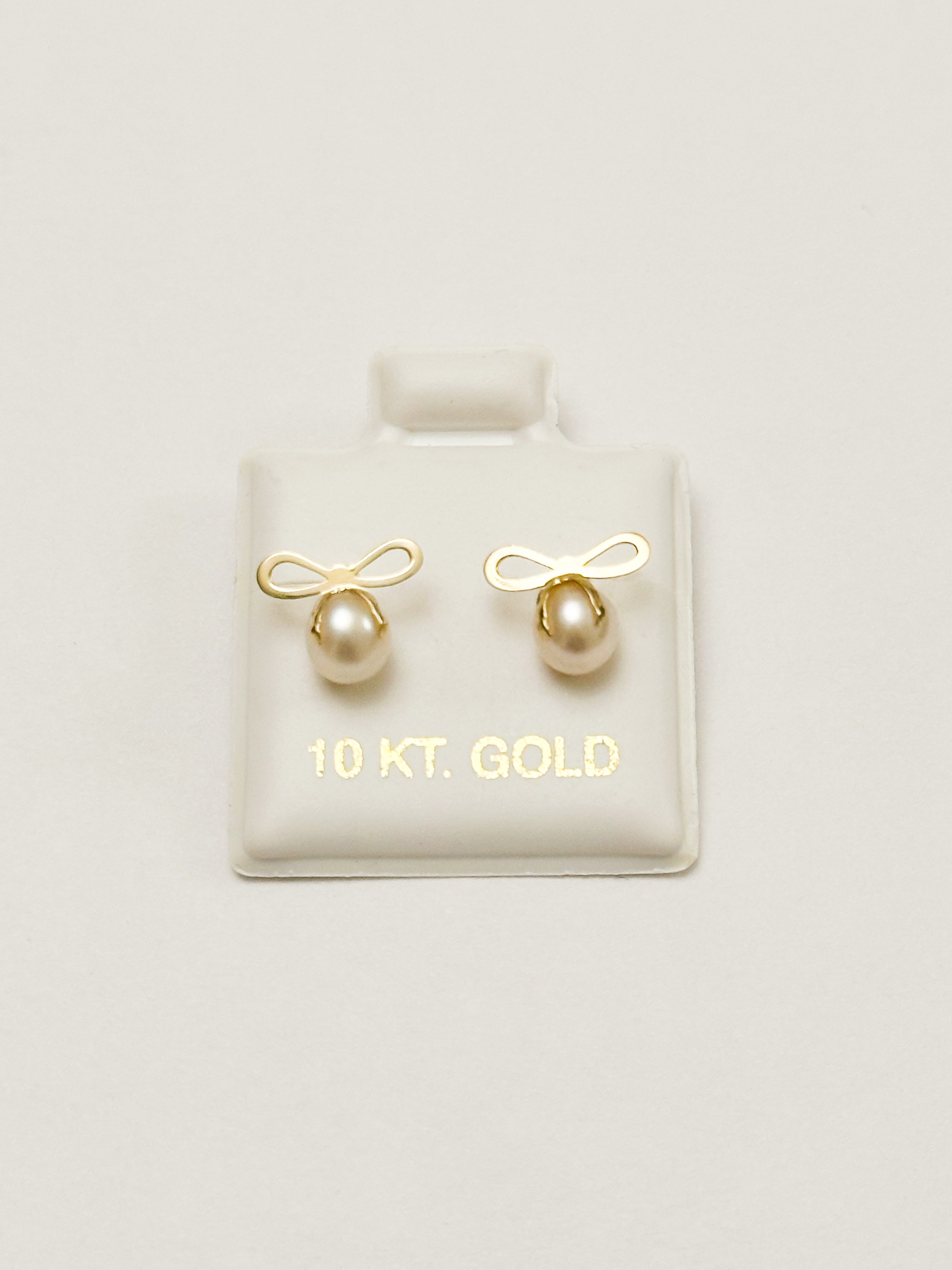 Moño Perla Oro 10k