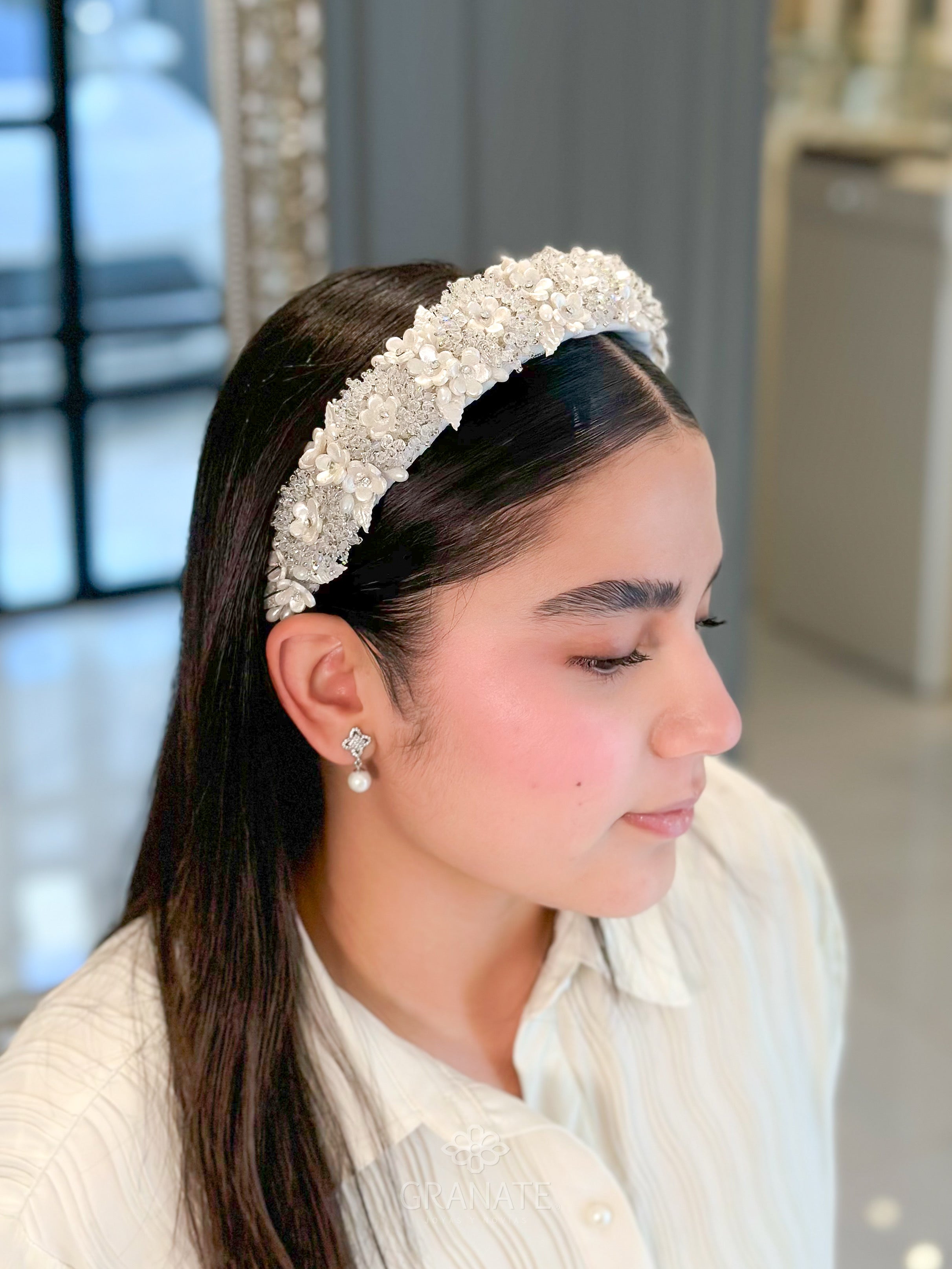Diadema Bordada Becca