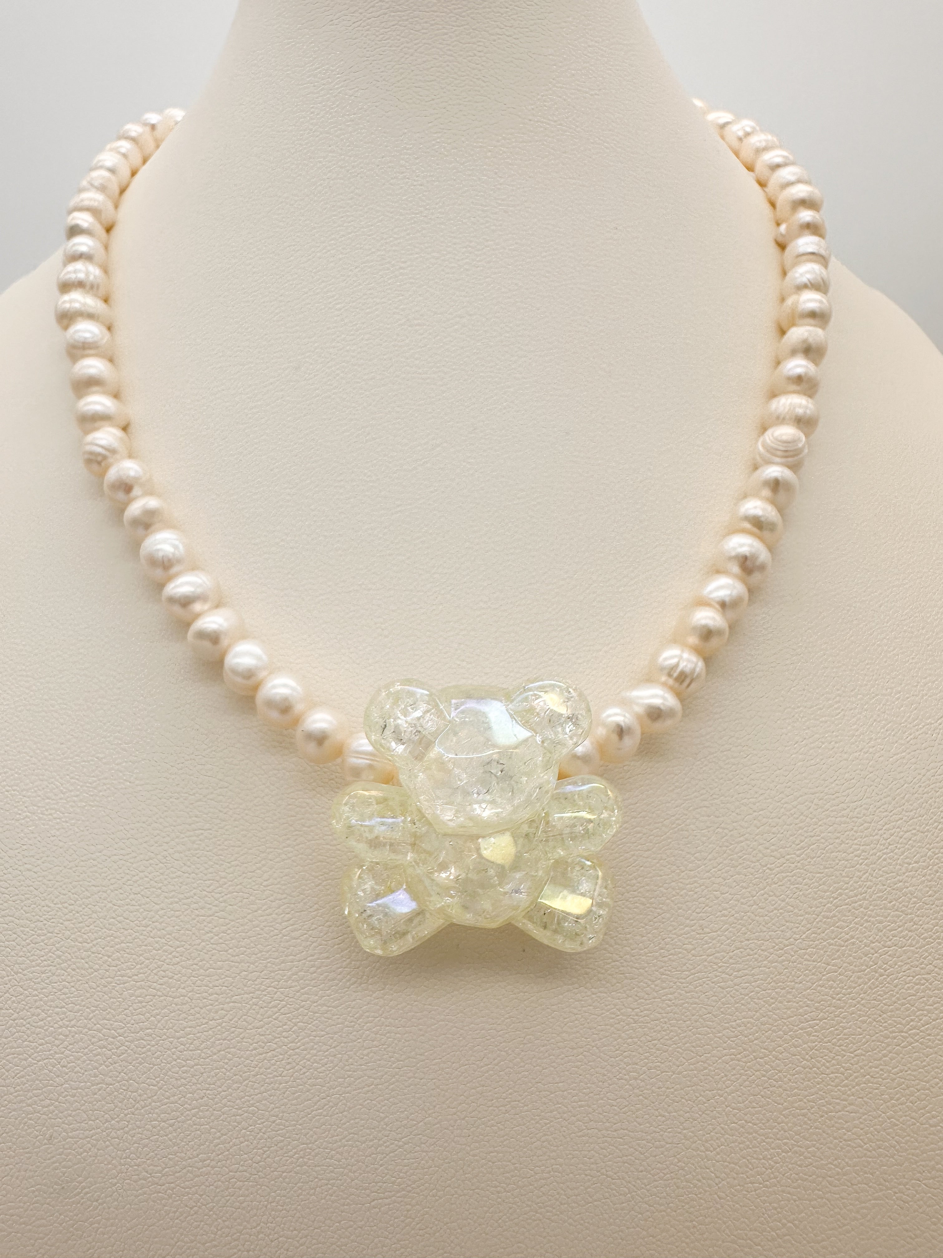 Collar Maxi Oso Perlas - Varios colores