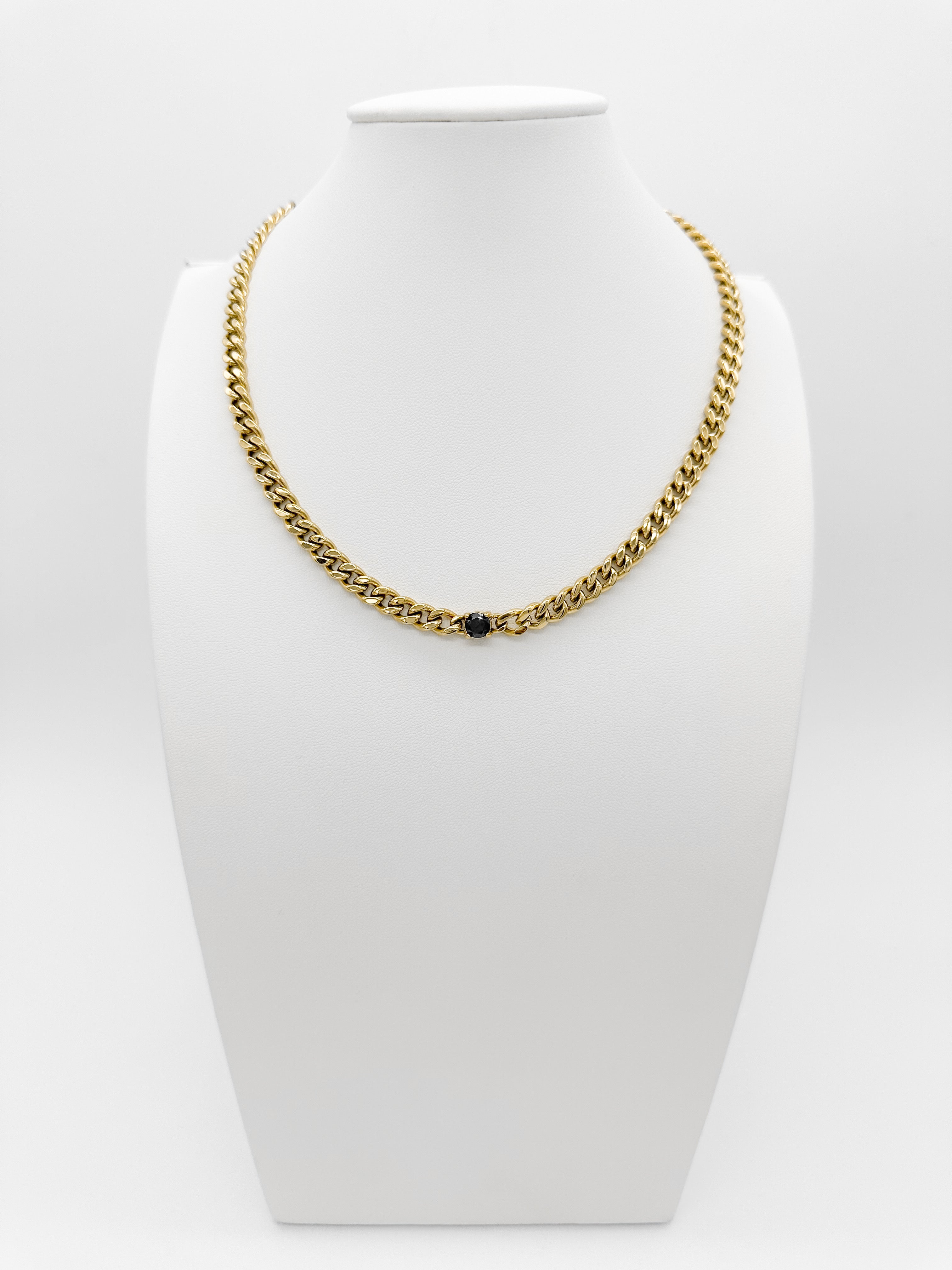 Collar Corto y Cristal