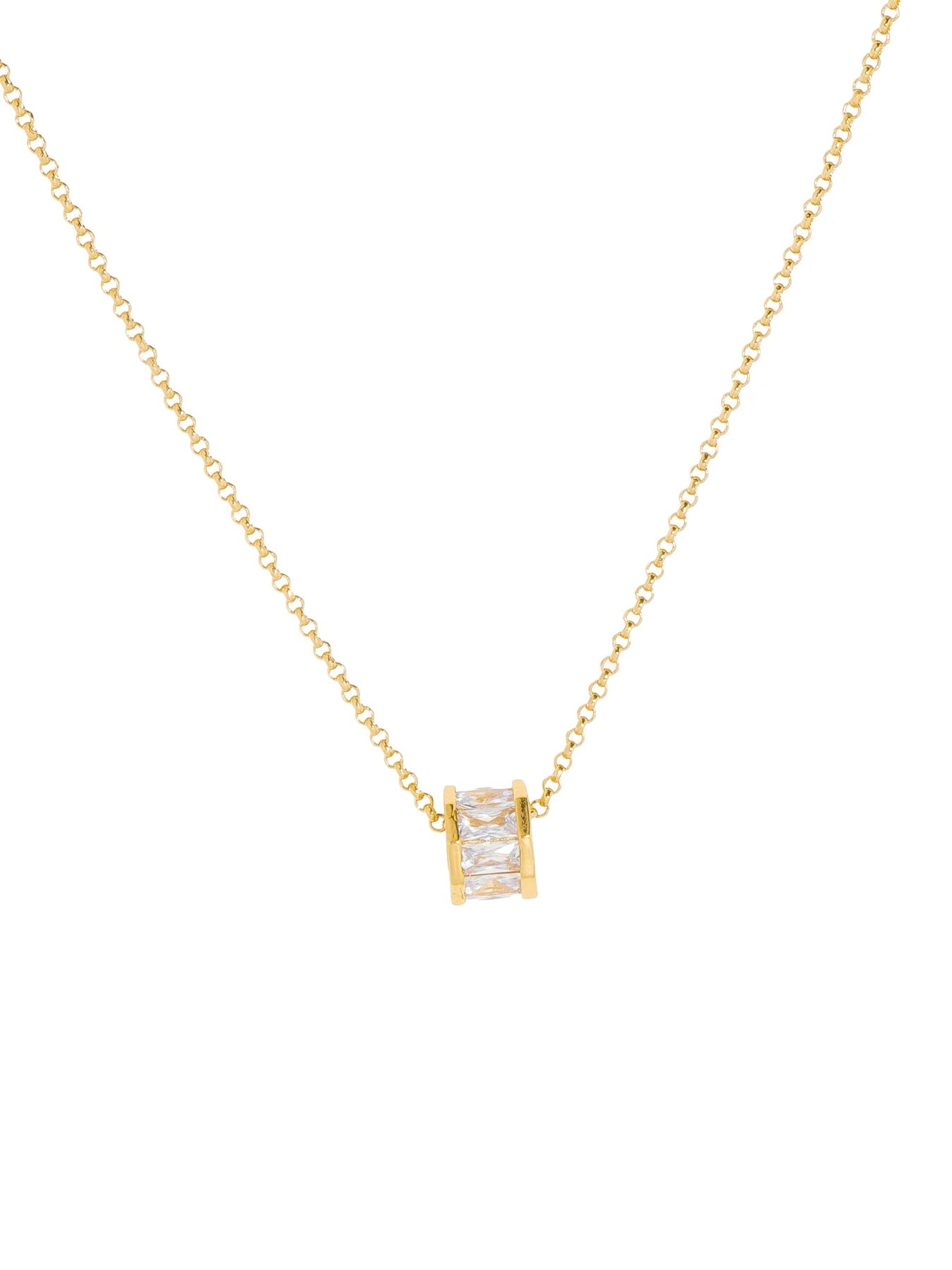 Collar Barril Zirconias