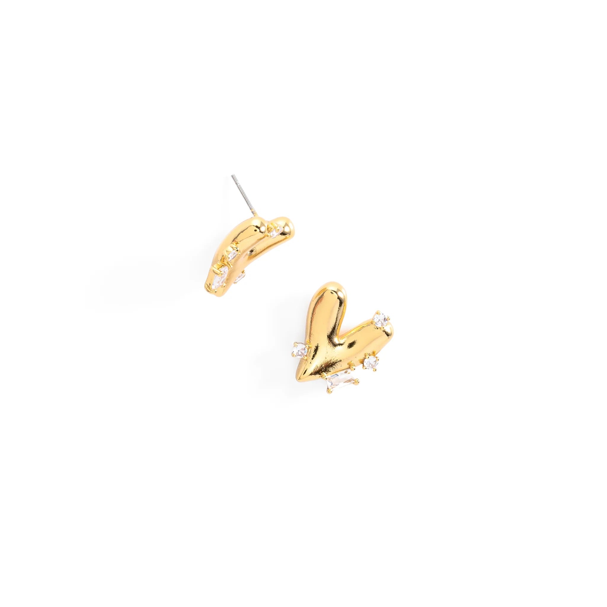 Aretes Corazón Irregular