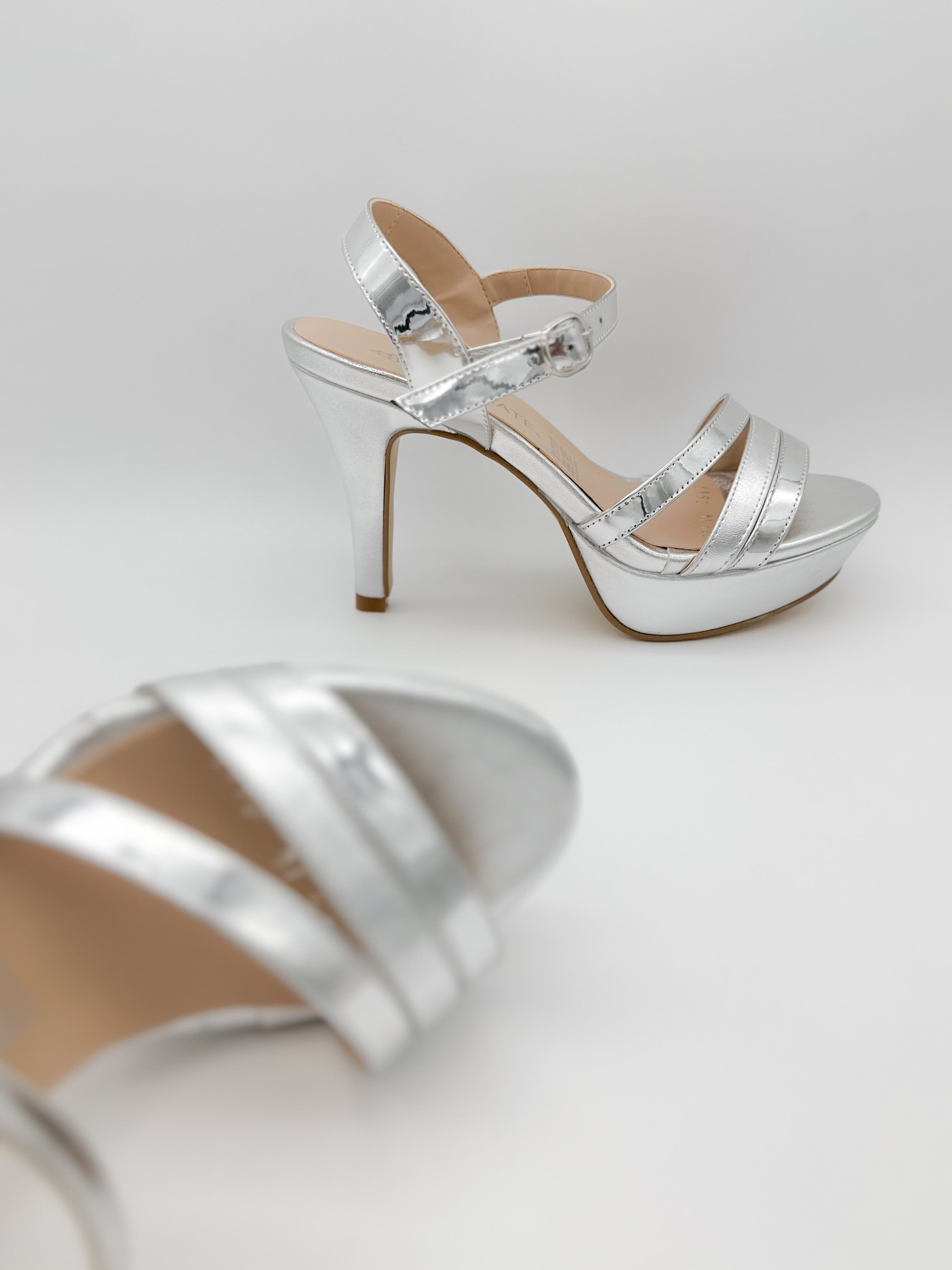 Sandalias Diana Plateado