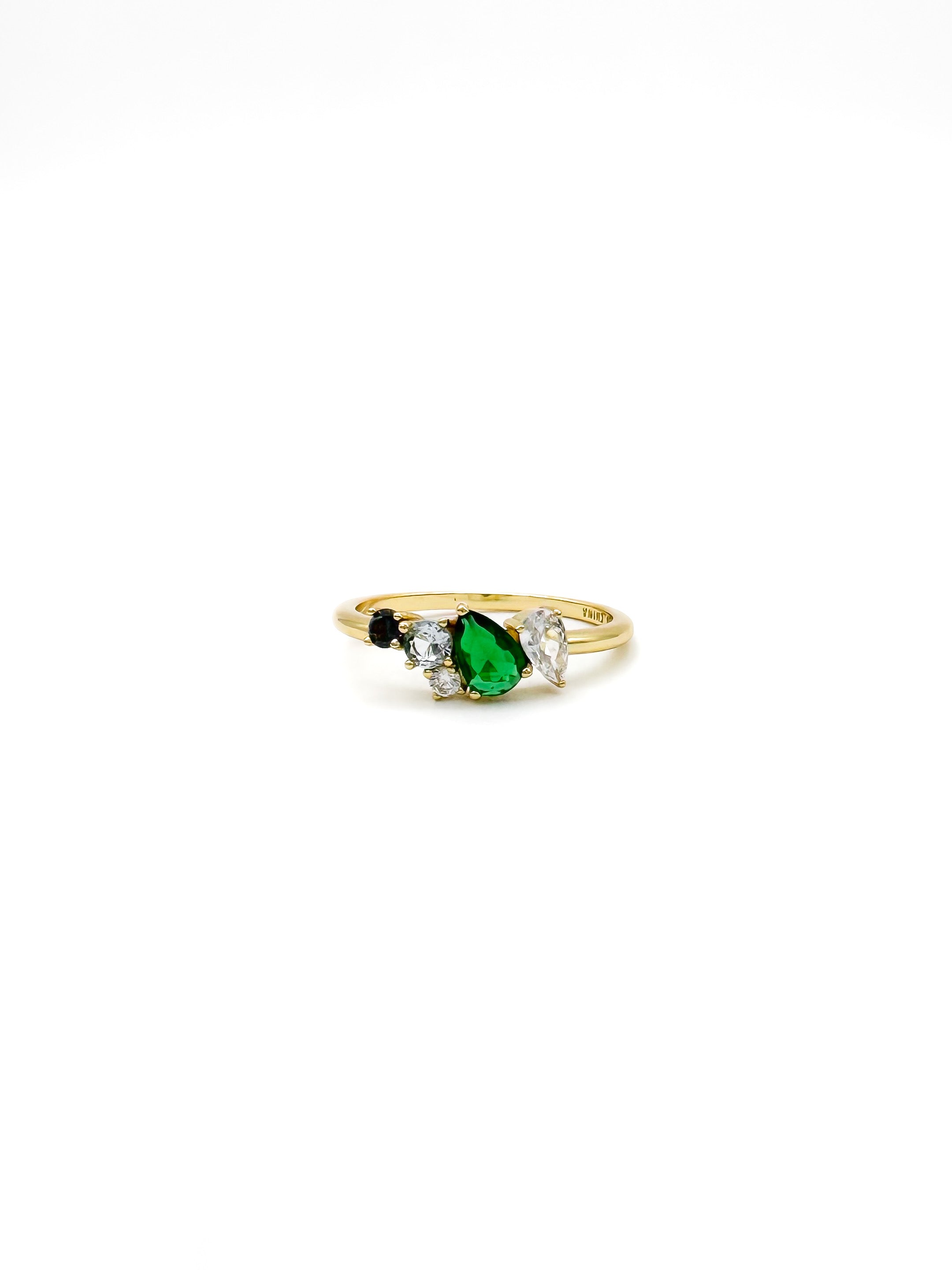 Anillo Mix Colores de Plata