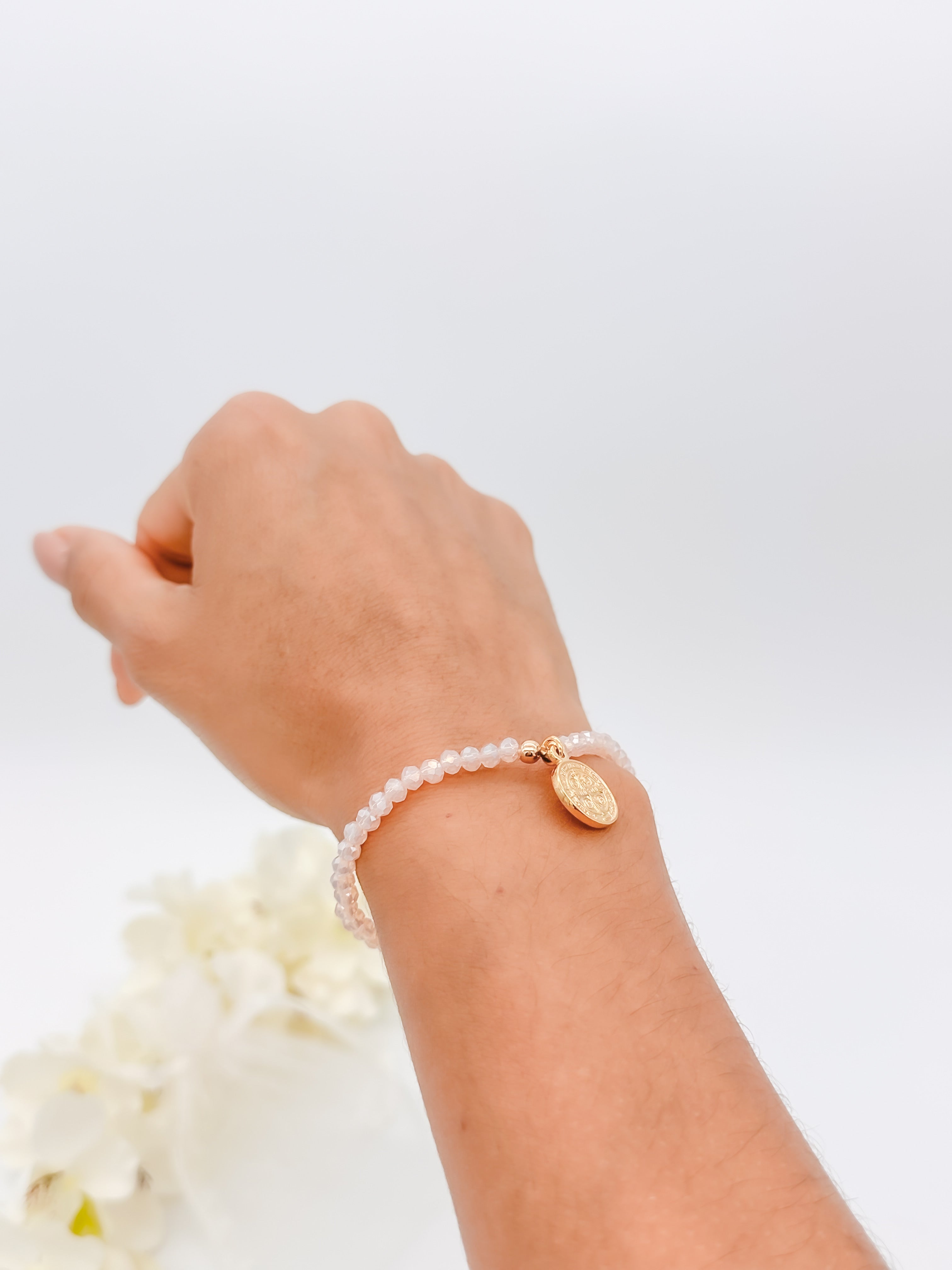 10 Pulseras Medalla San Benito