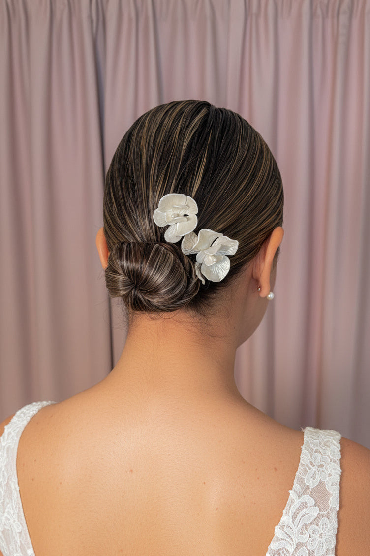Dúo Horquillas Orquídeas - Chica