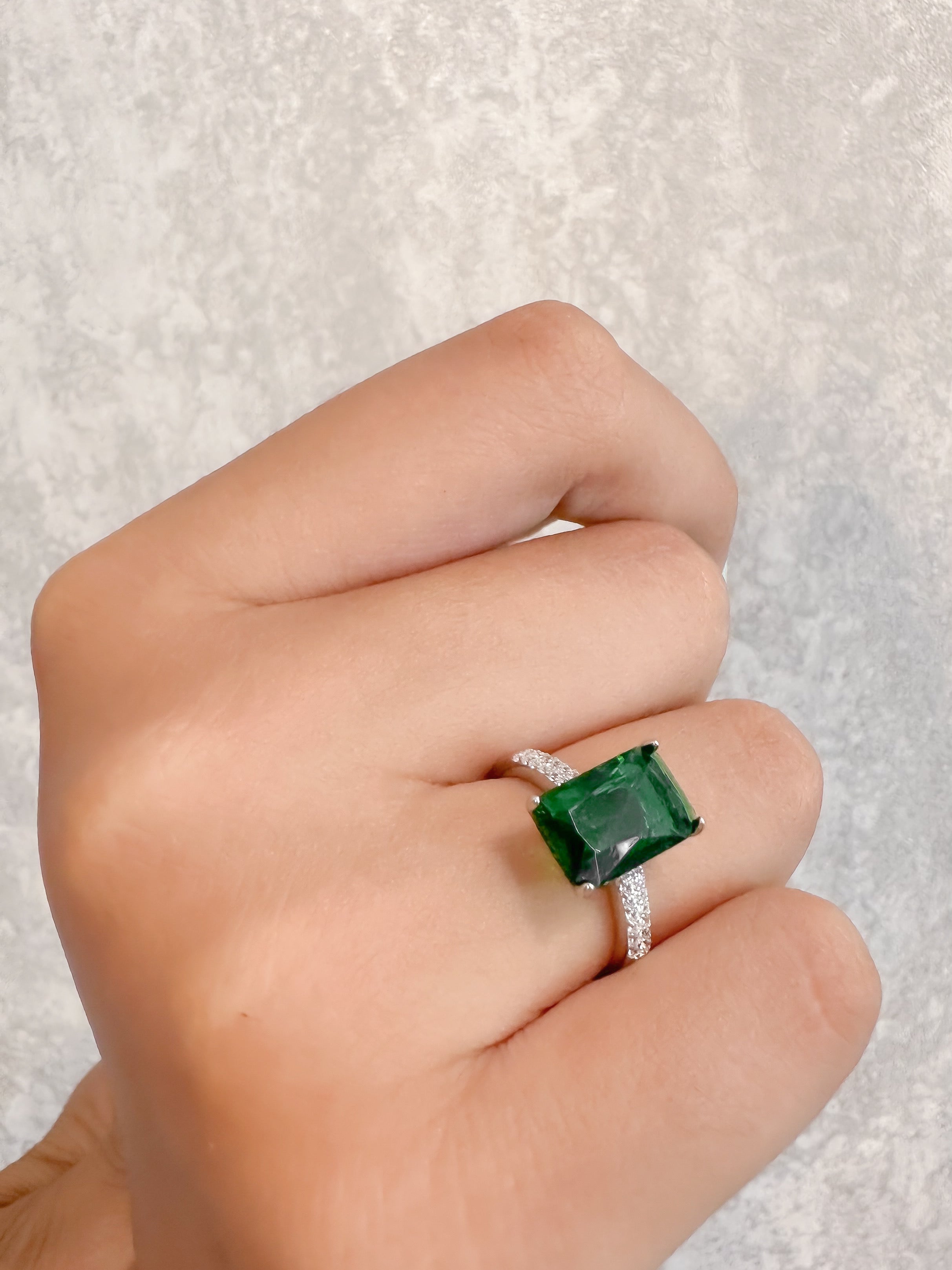 Anillo Baguette de Plata