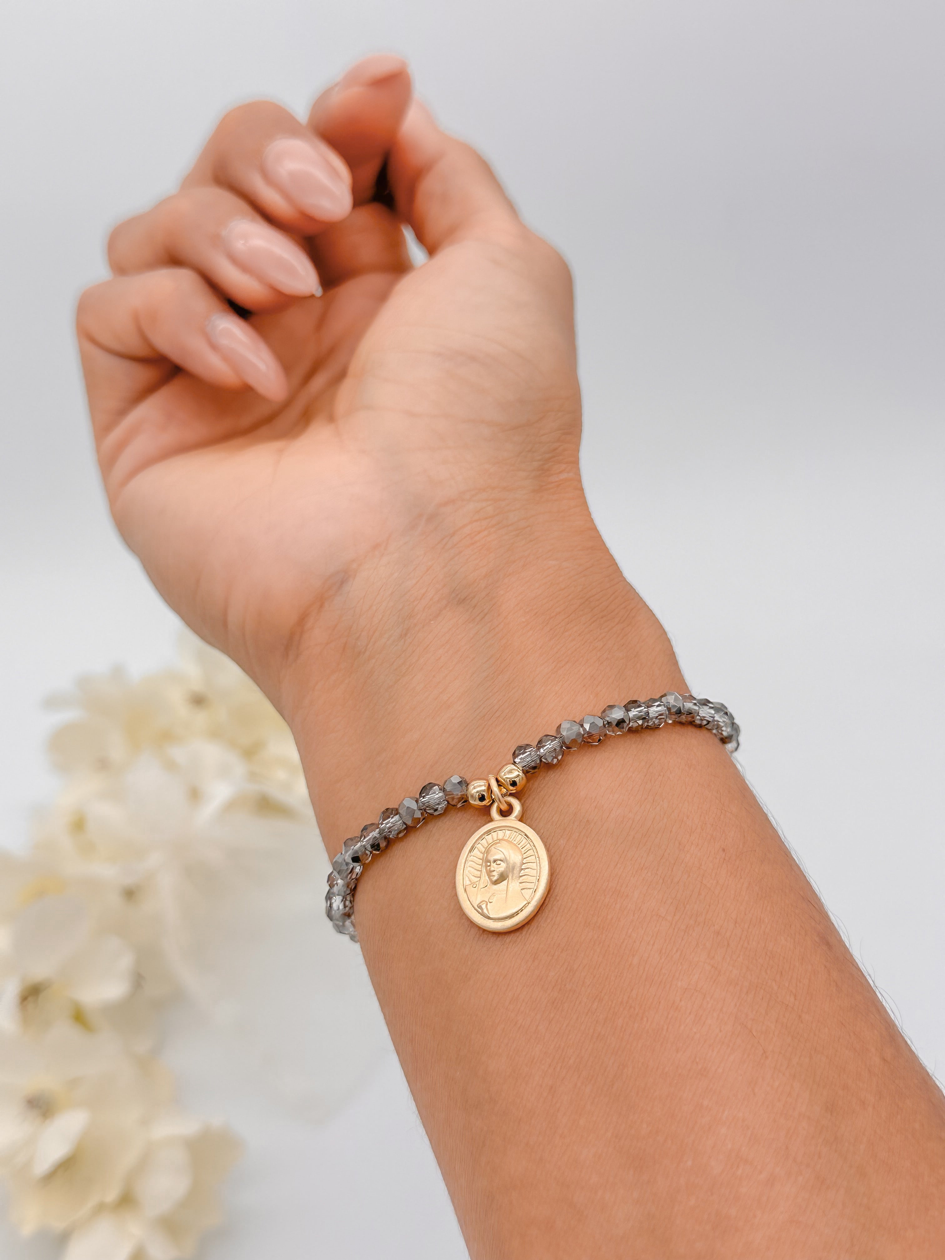 10 Pulseras Medalla Guadalupe