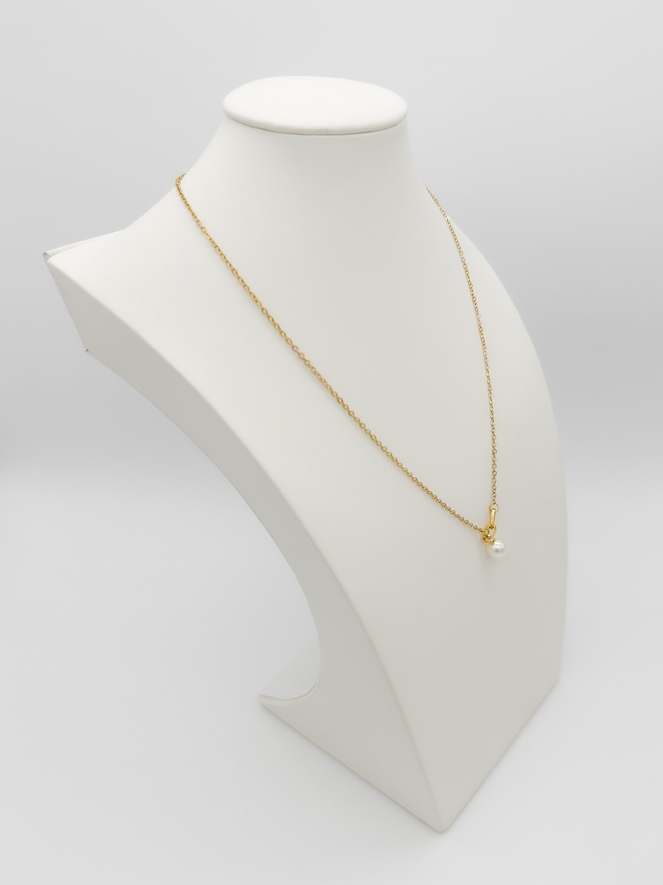 Collar Eslabones y Perla