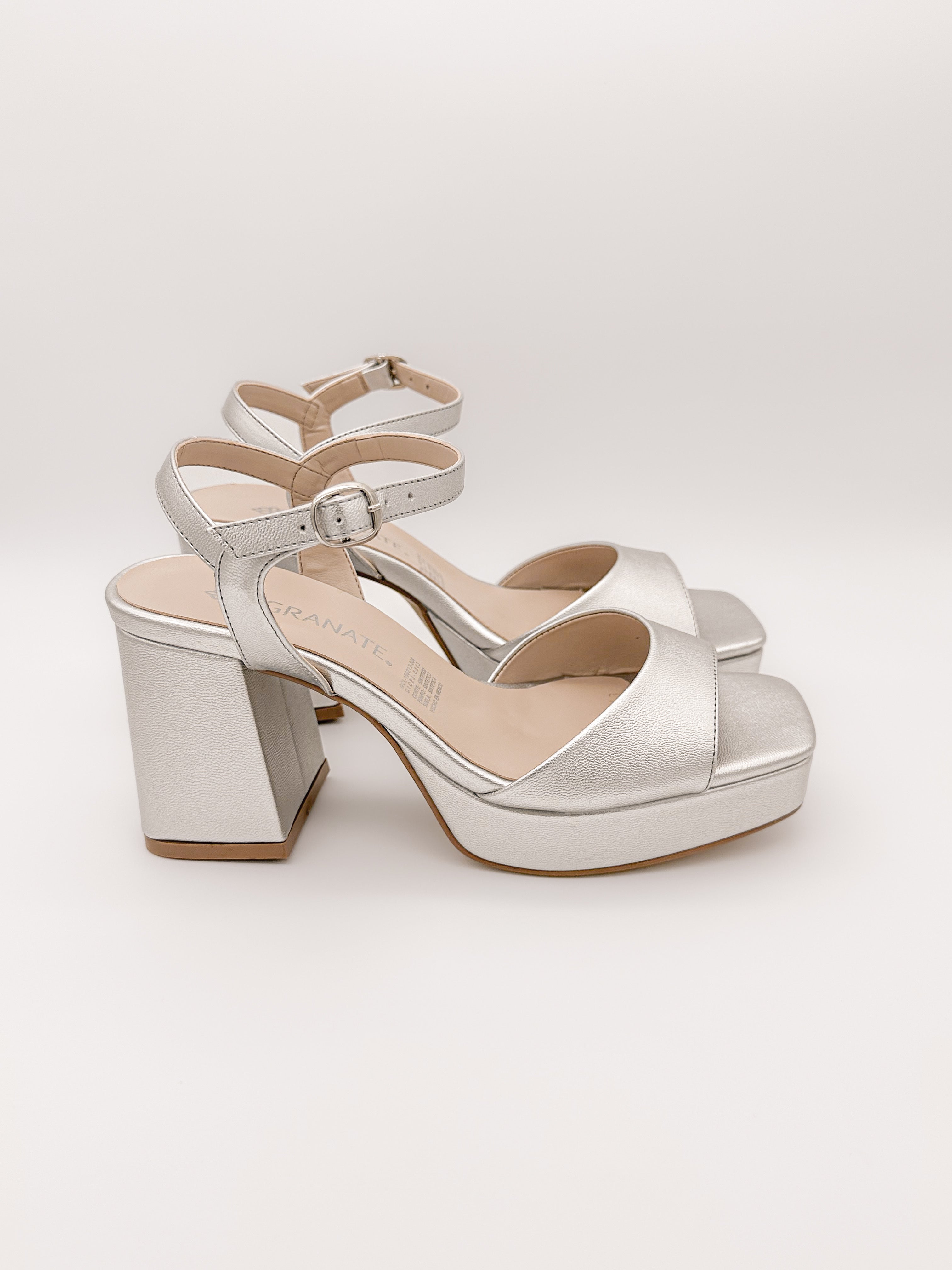 Sandalias Eloísa Plateado