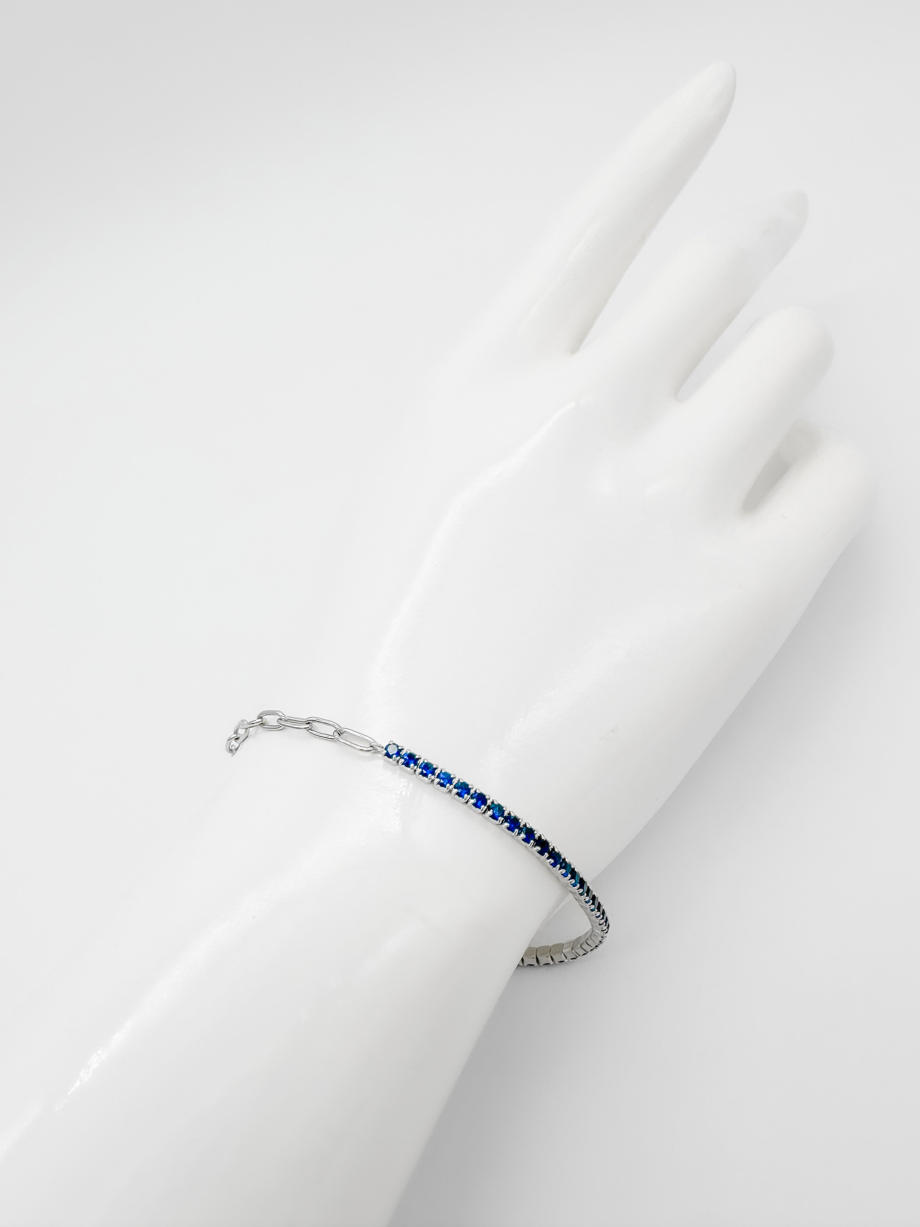 Pulsera Tennis Color de Plata