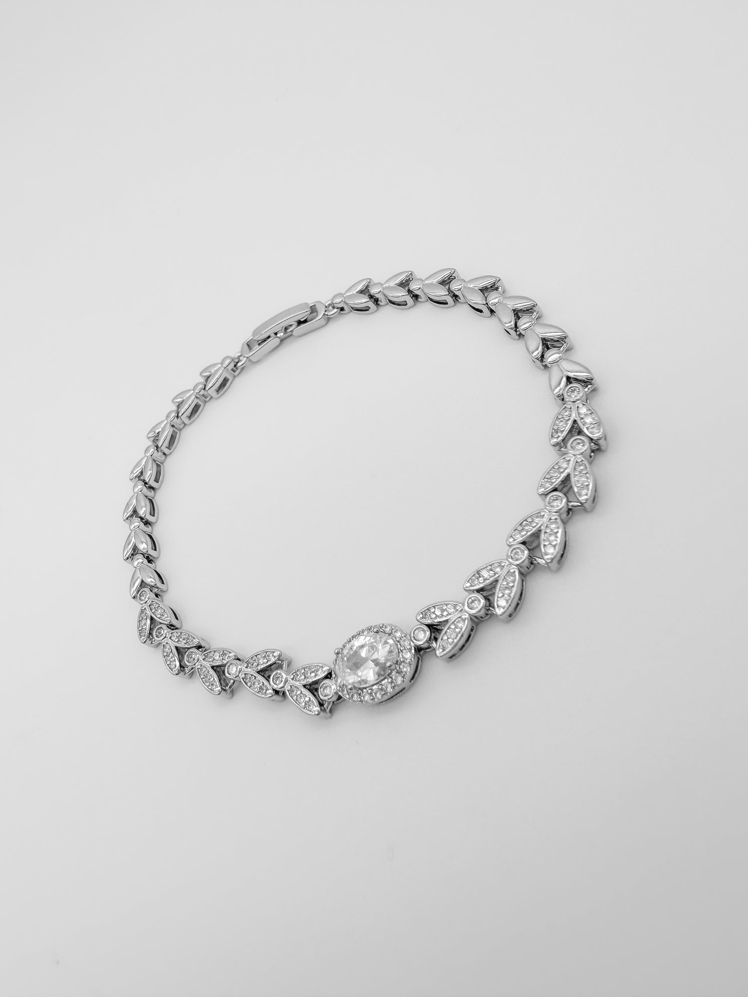 Pulsera Óvalo Hojas