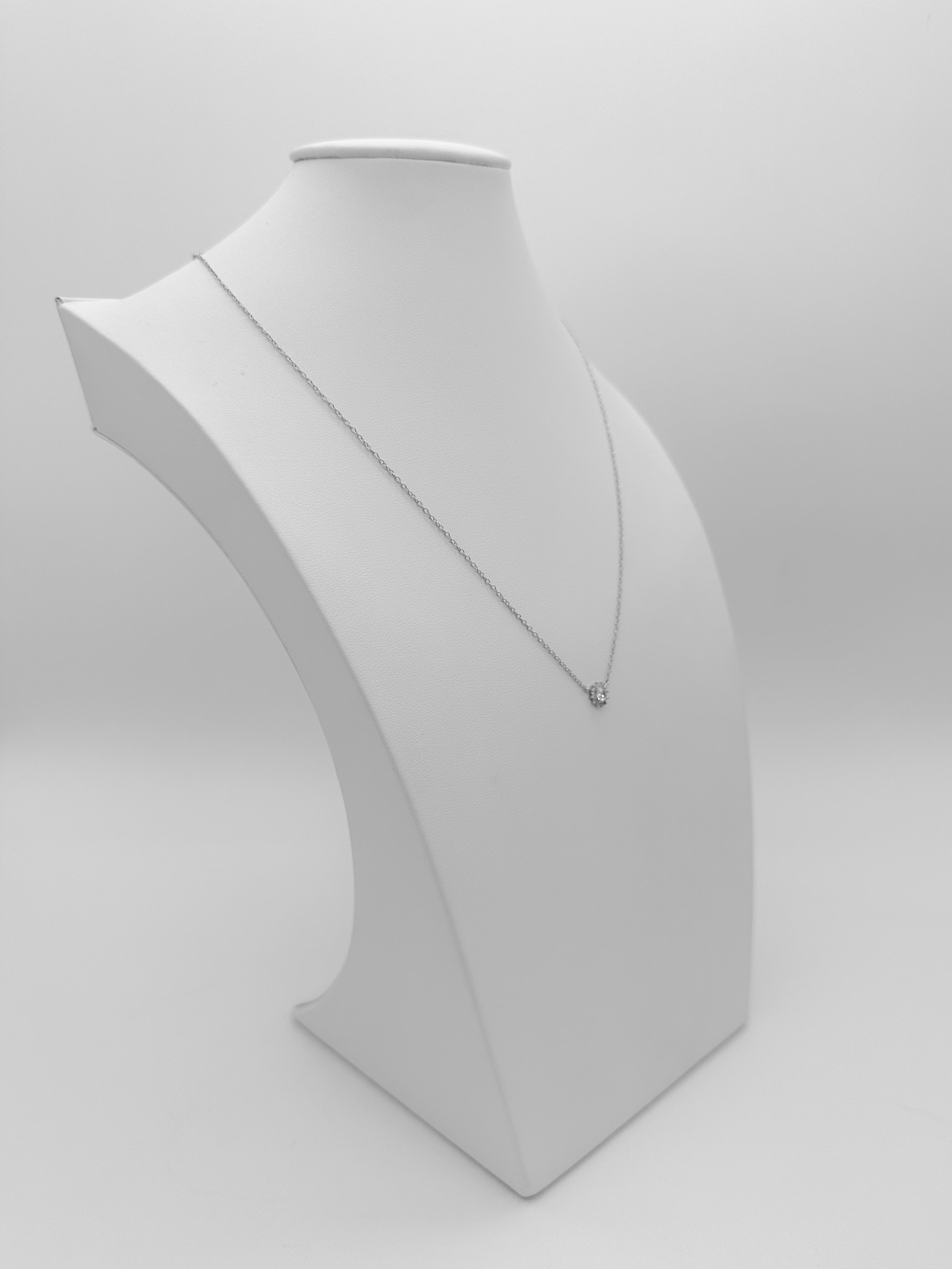 Collar Solitario Mini de Plata