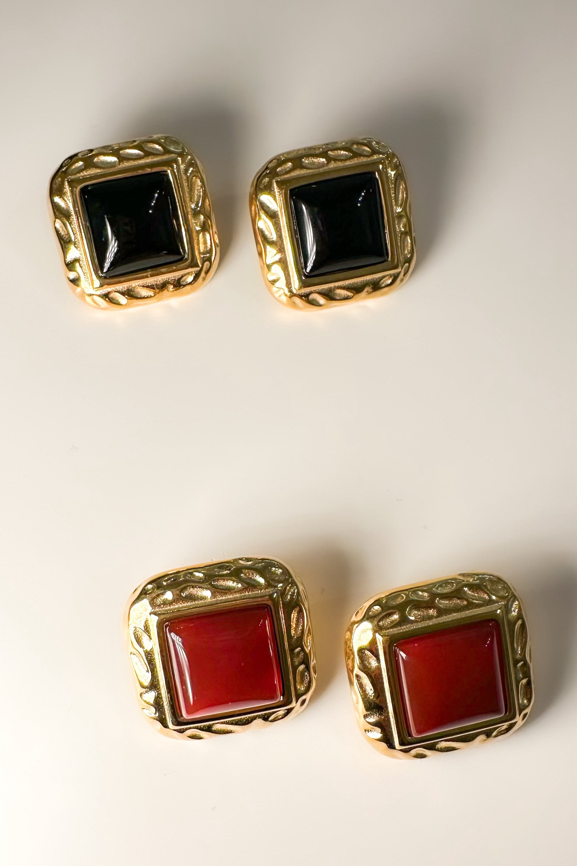 Aretes Cuadro de Color - Color a elegir