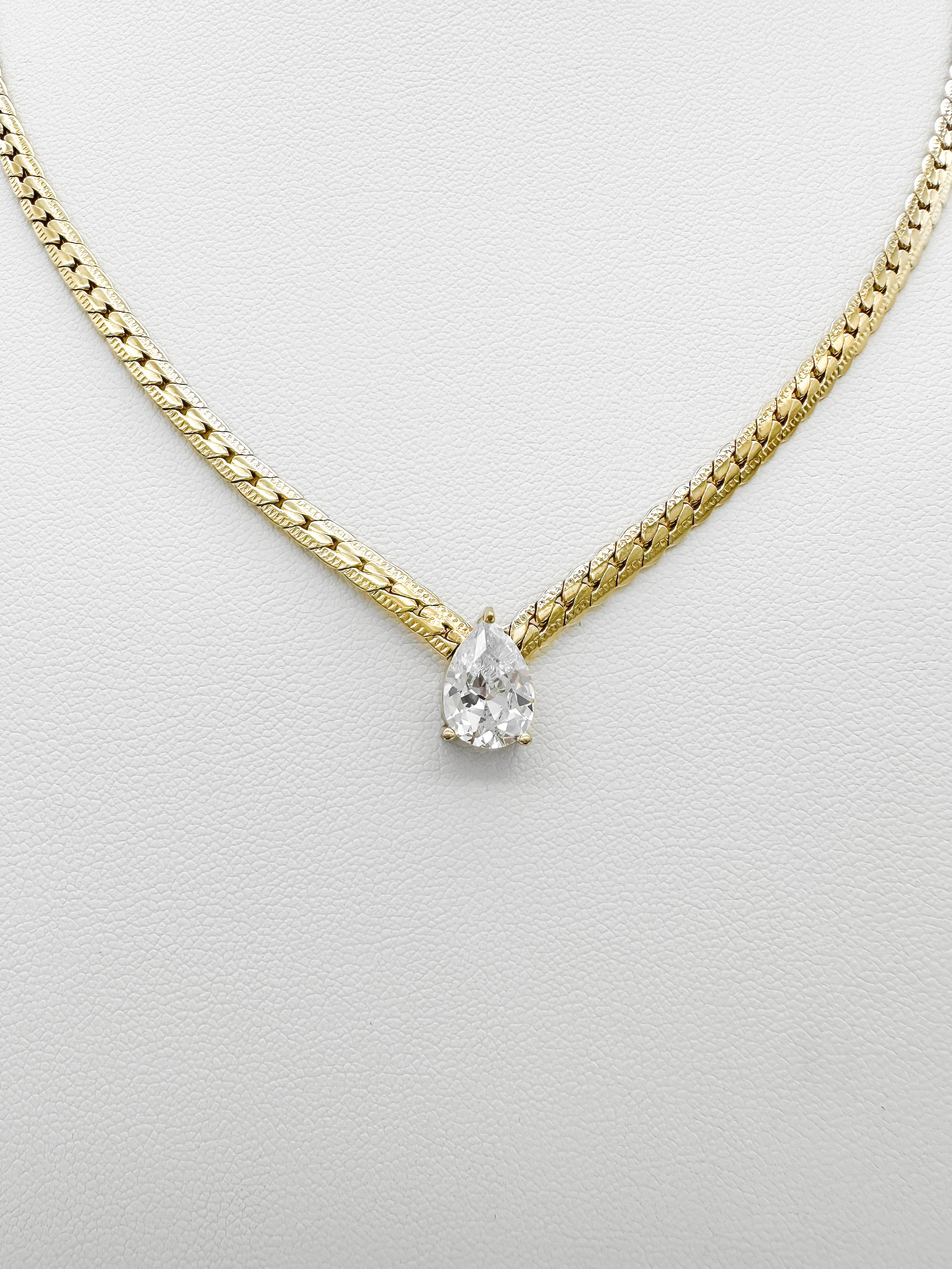 Collar Gota Cristal - Varios Colores