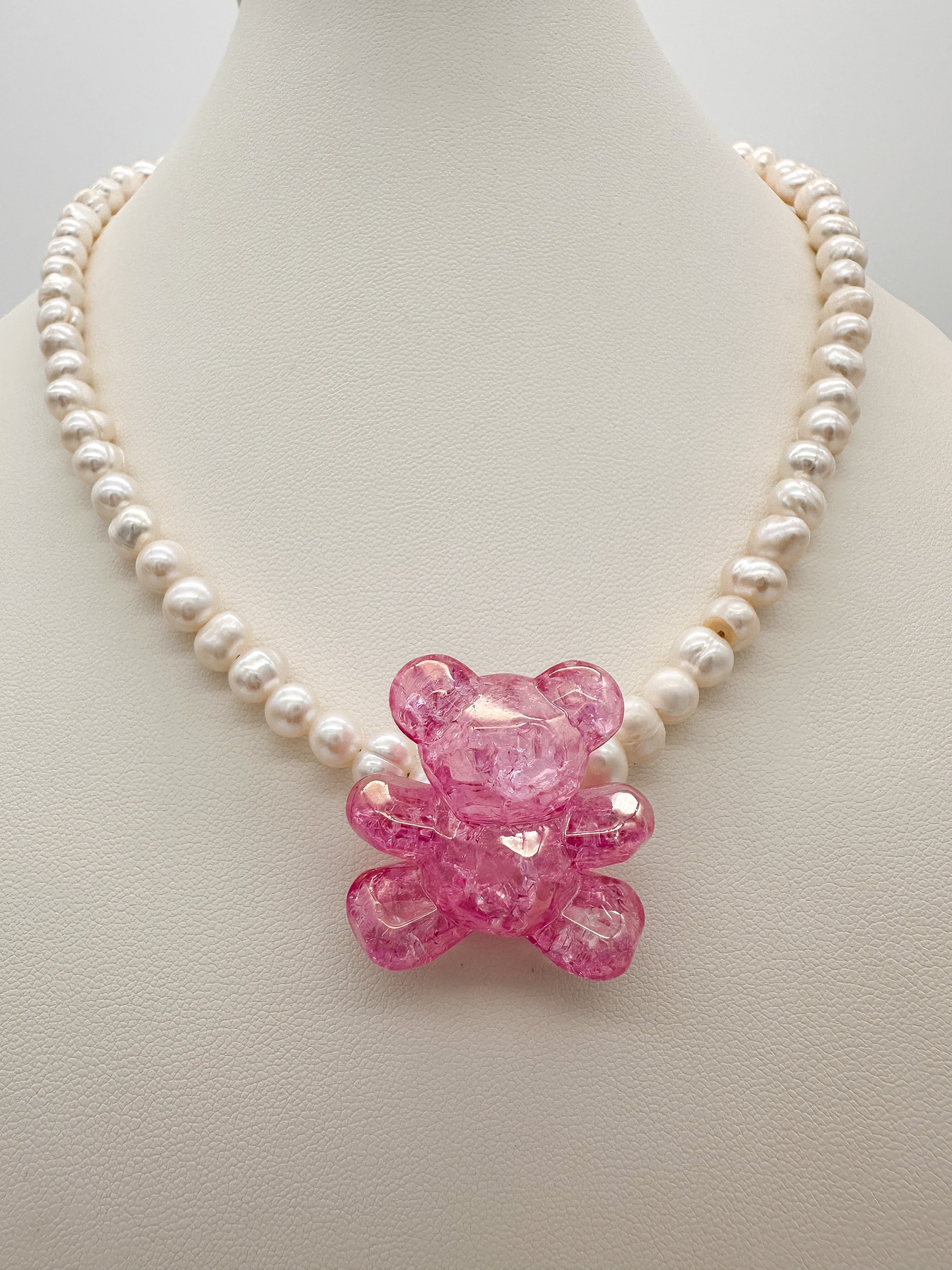 Collar Maxi Oso Perlas - Varios colores