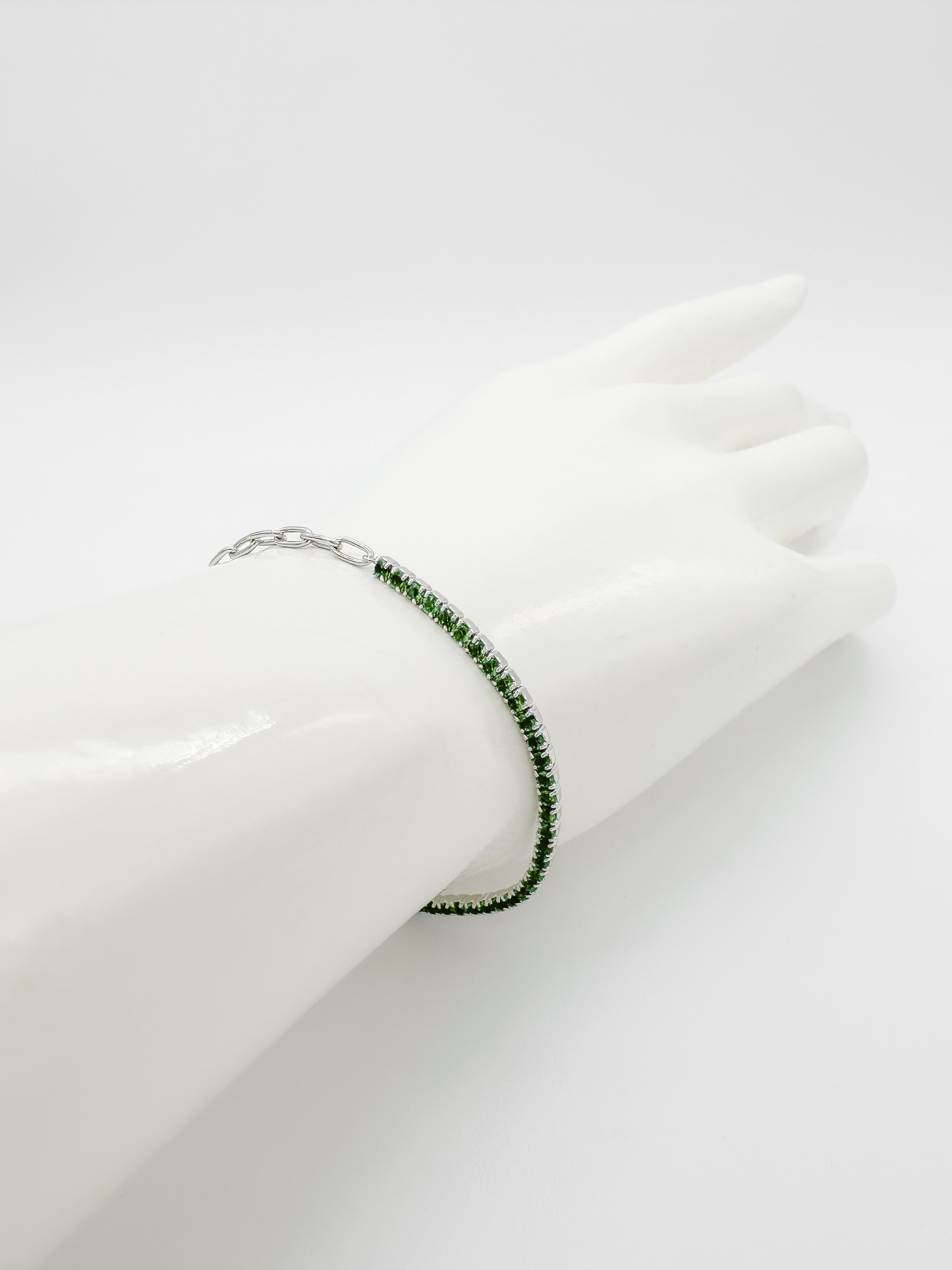 Pulsera Tennis Color de Plata