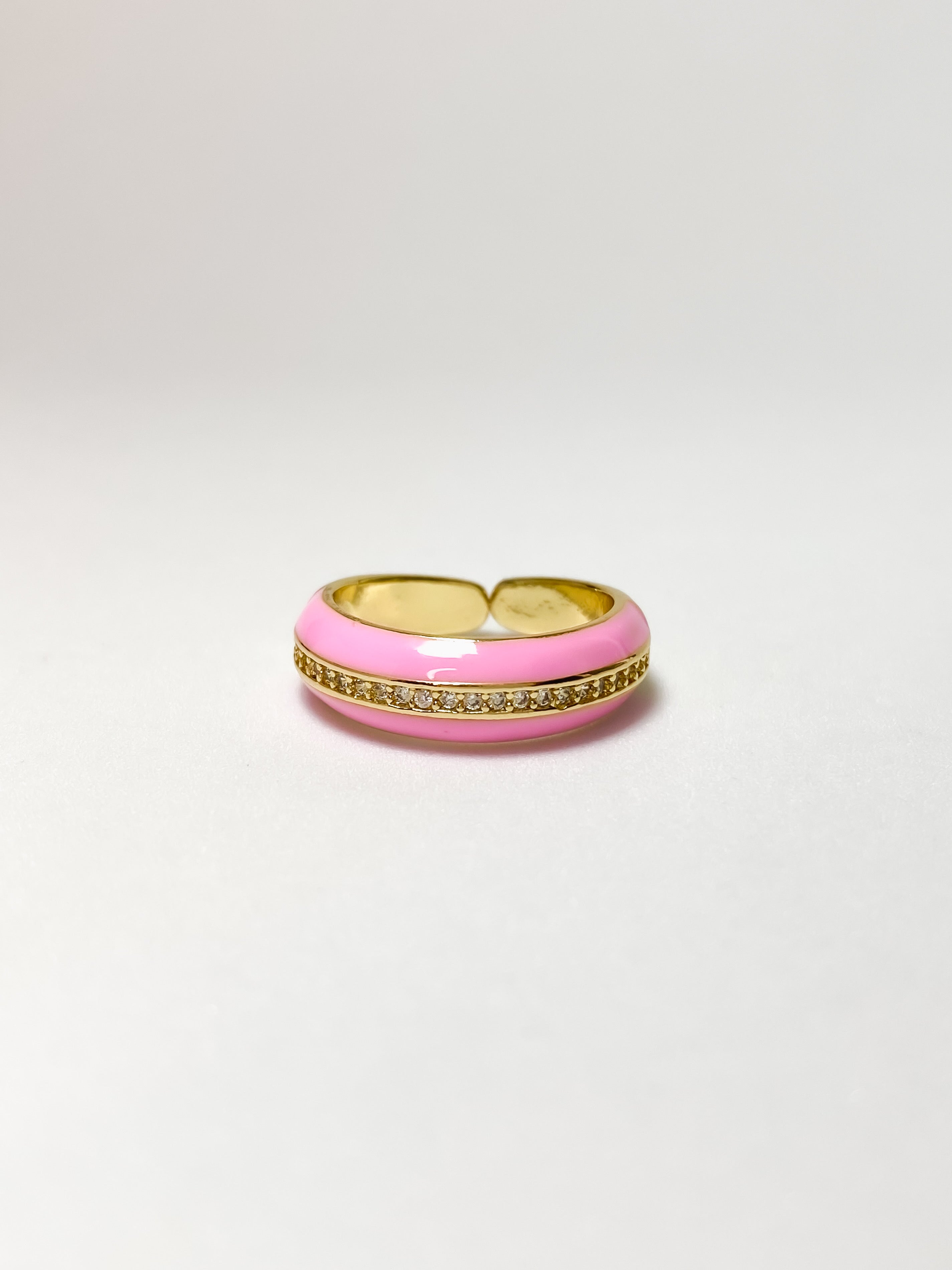 Anillo Línea de Cristales - Opciones de Color