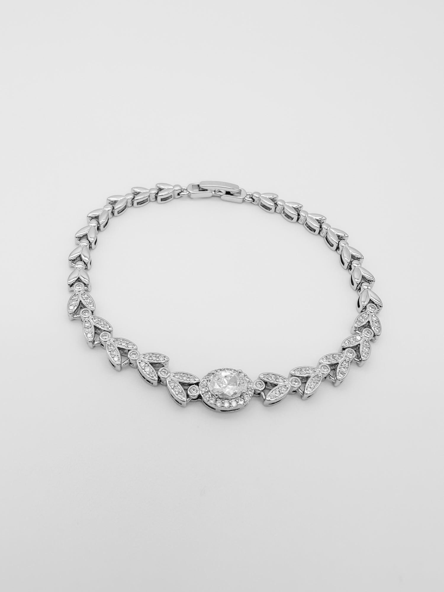 Pulsera Óvalo Hojas