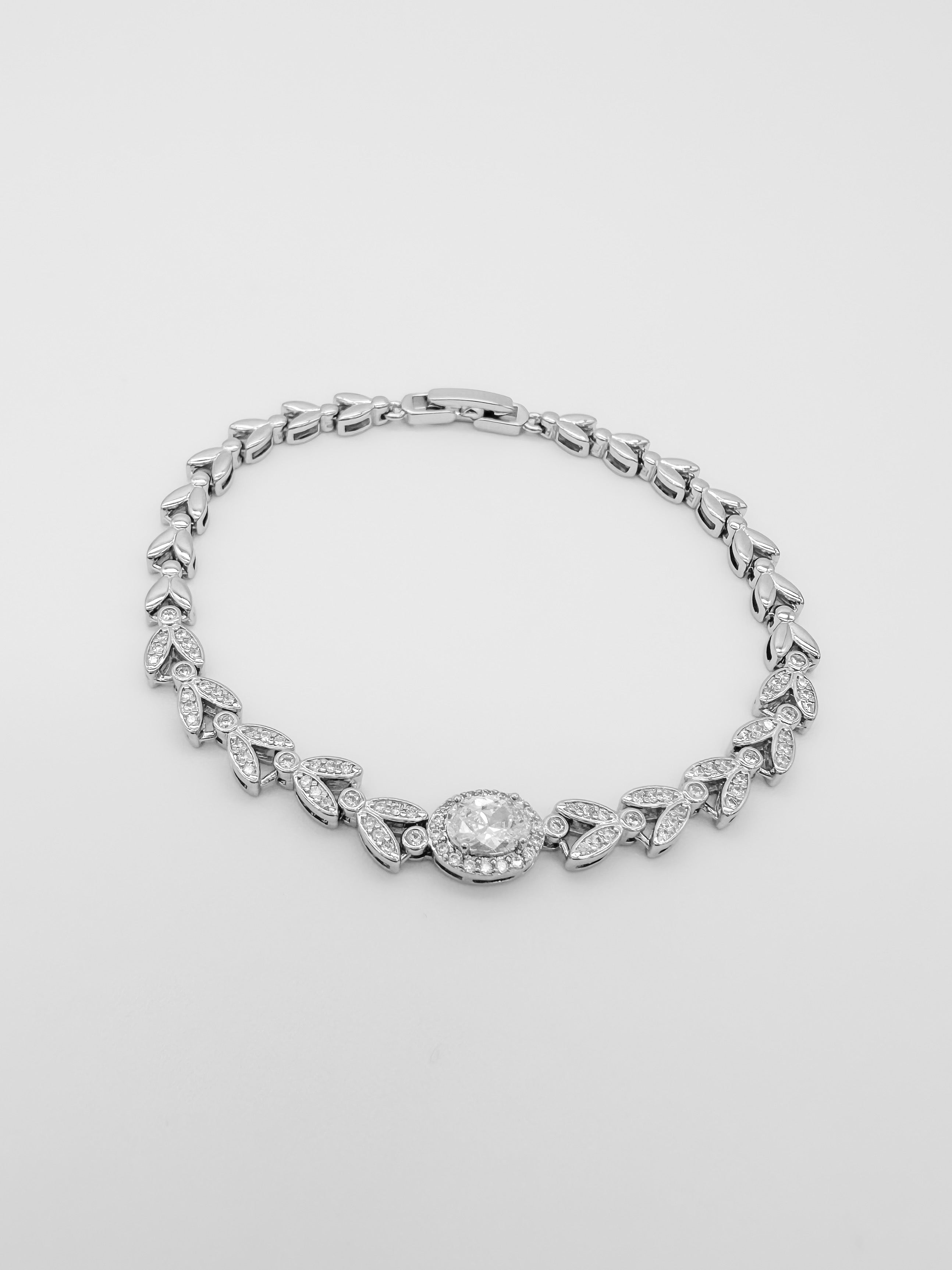 Pulsera Óvalo Hojas