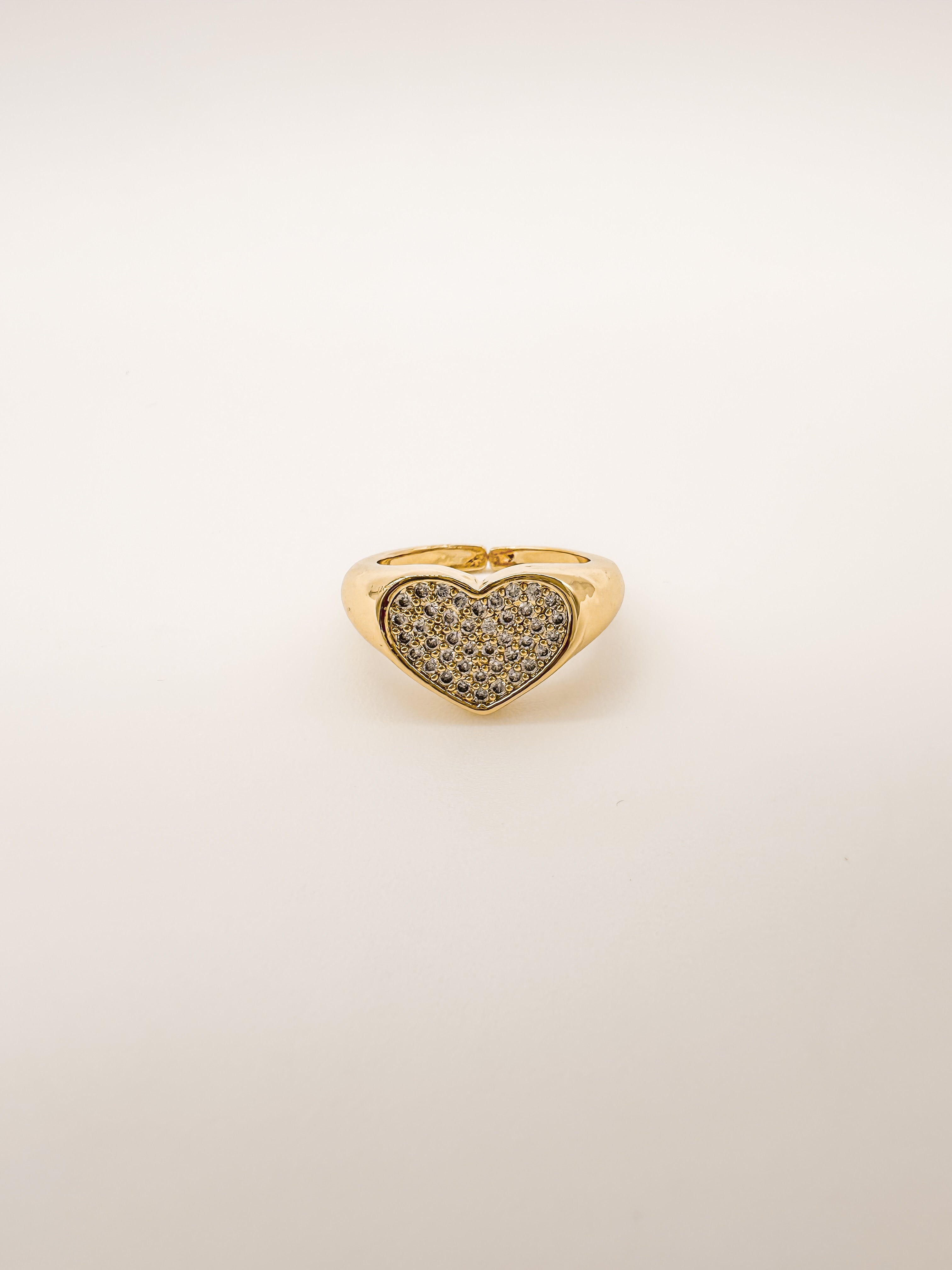Anillo Corazón Cristales