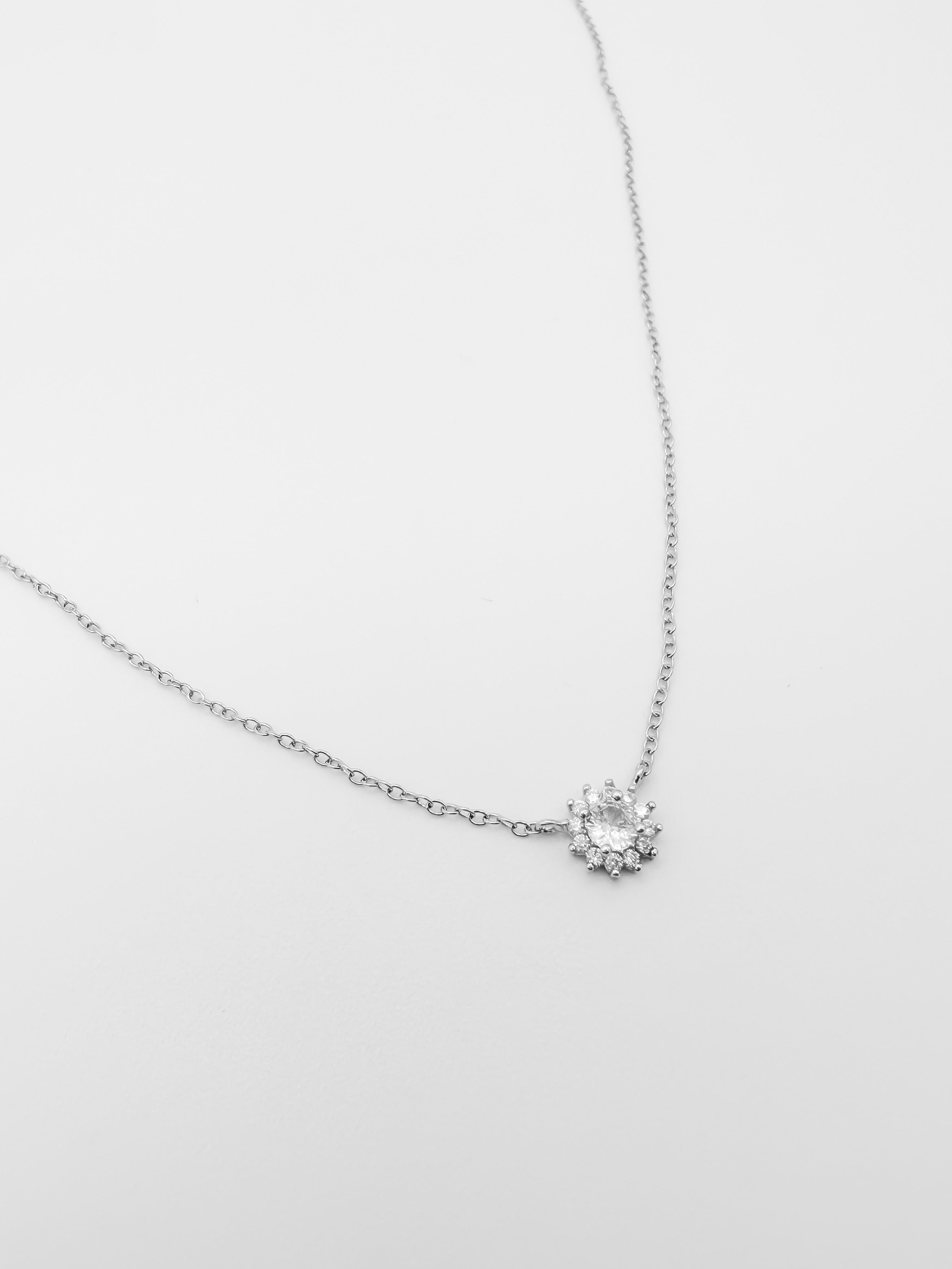 Collar Solitario Mini de Plata