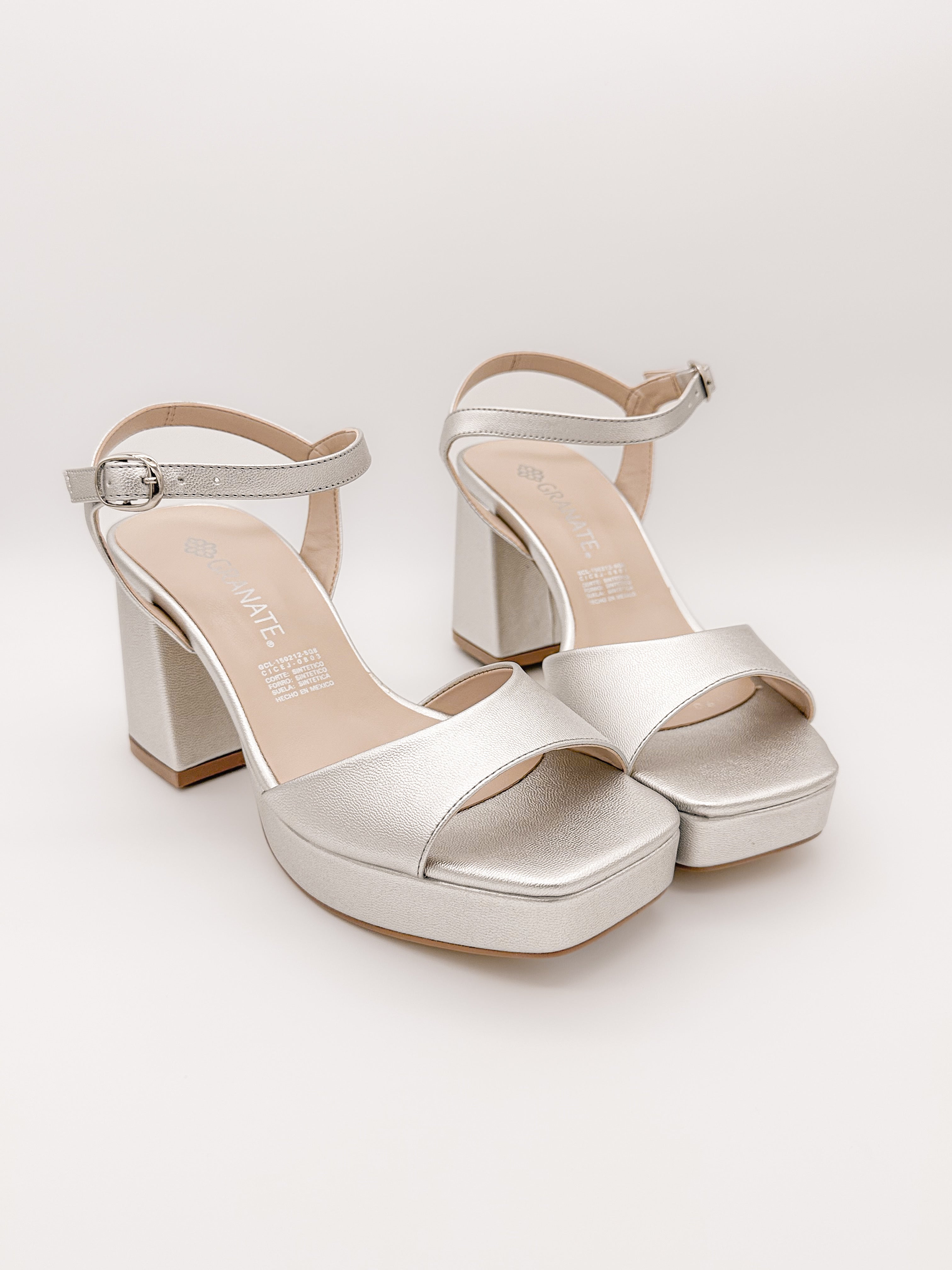 Sandalias Eloísa Plateado