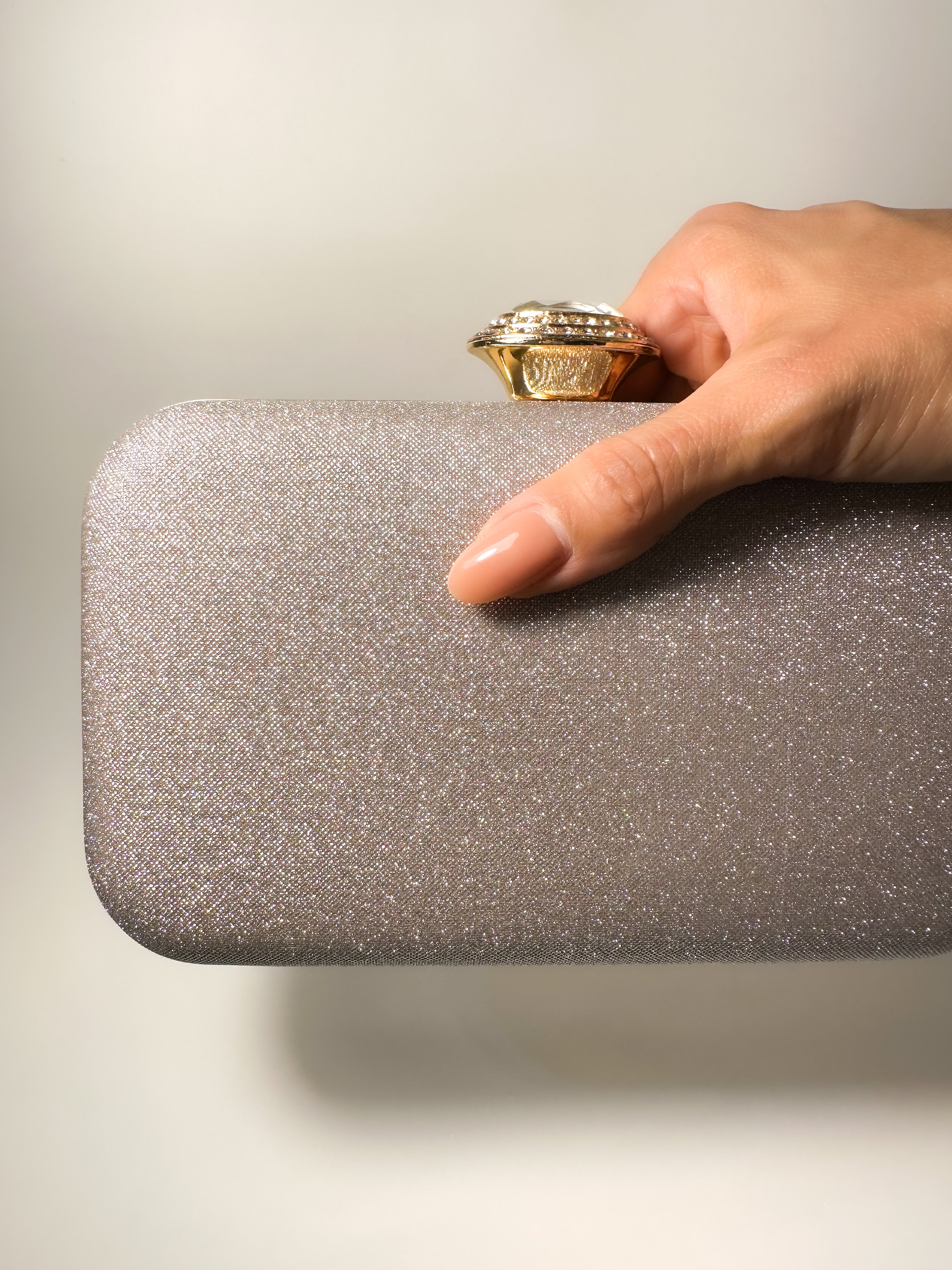 Bolso Joya Oval - Champaña
