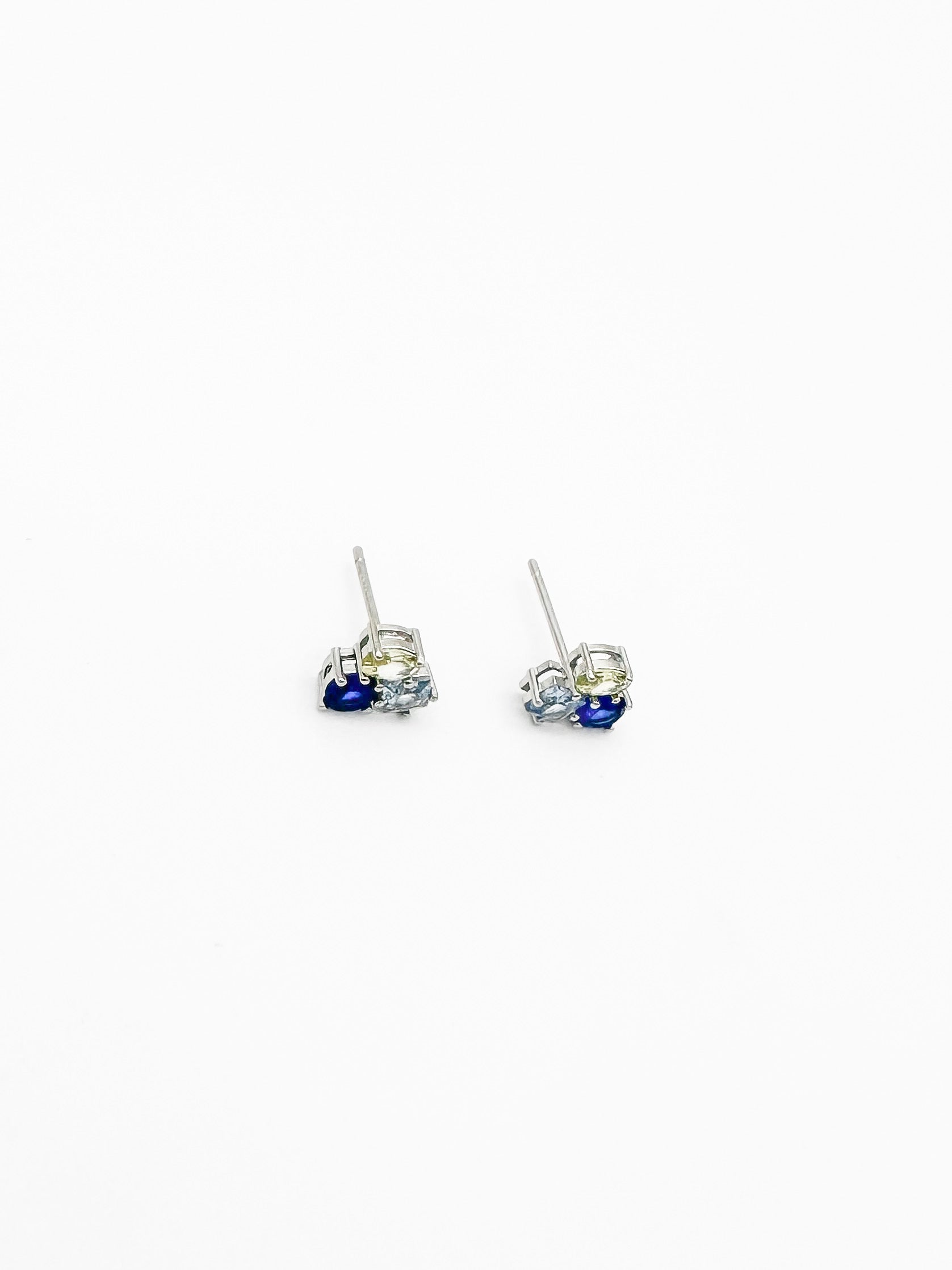 Broquel 3 Zirconias de Plata