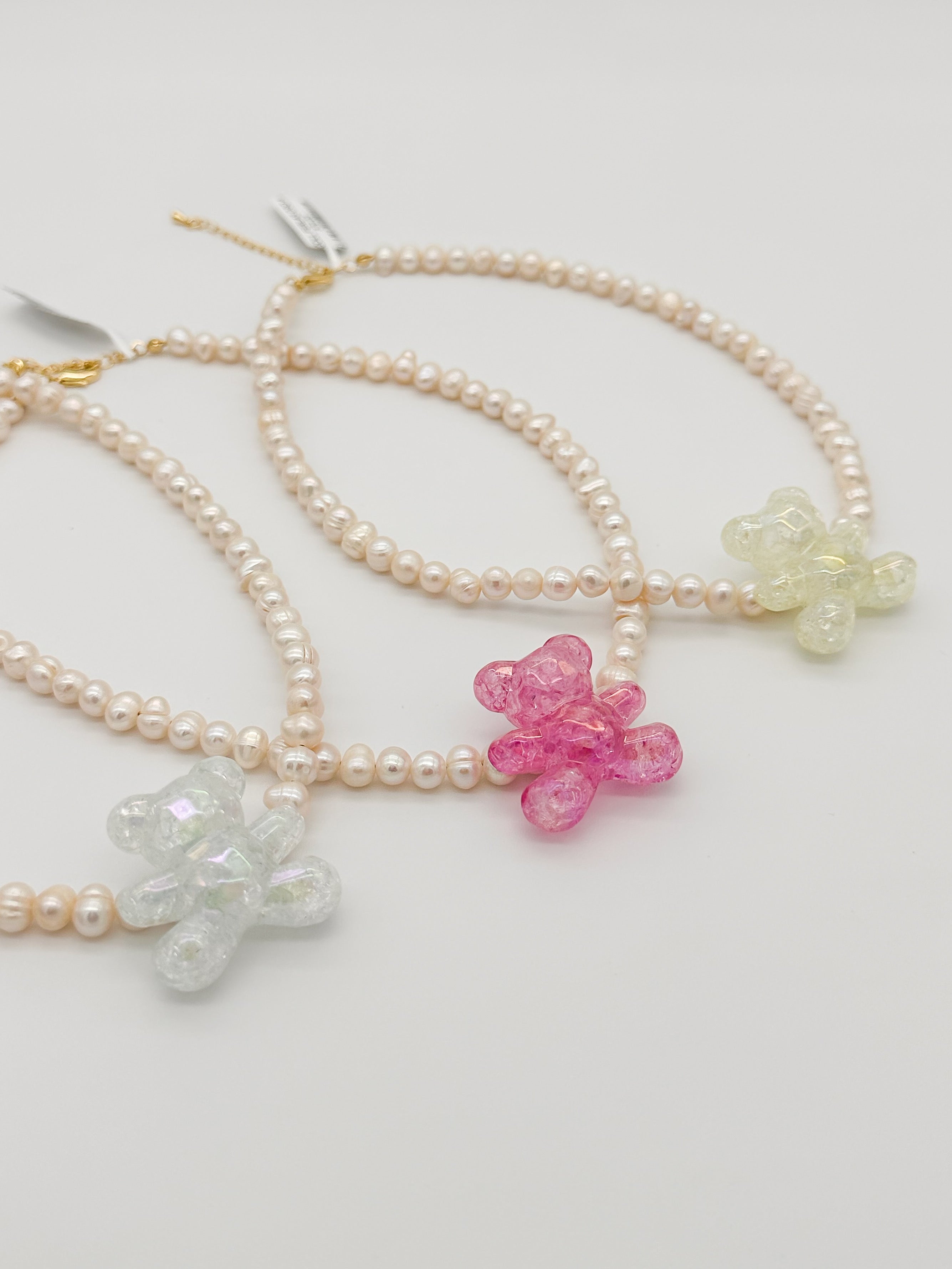 Collar Maxi Oso Perlas - Varios colores