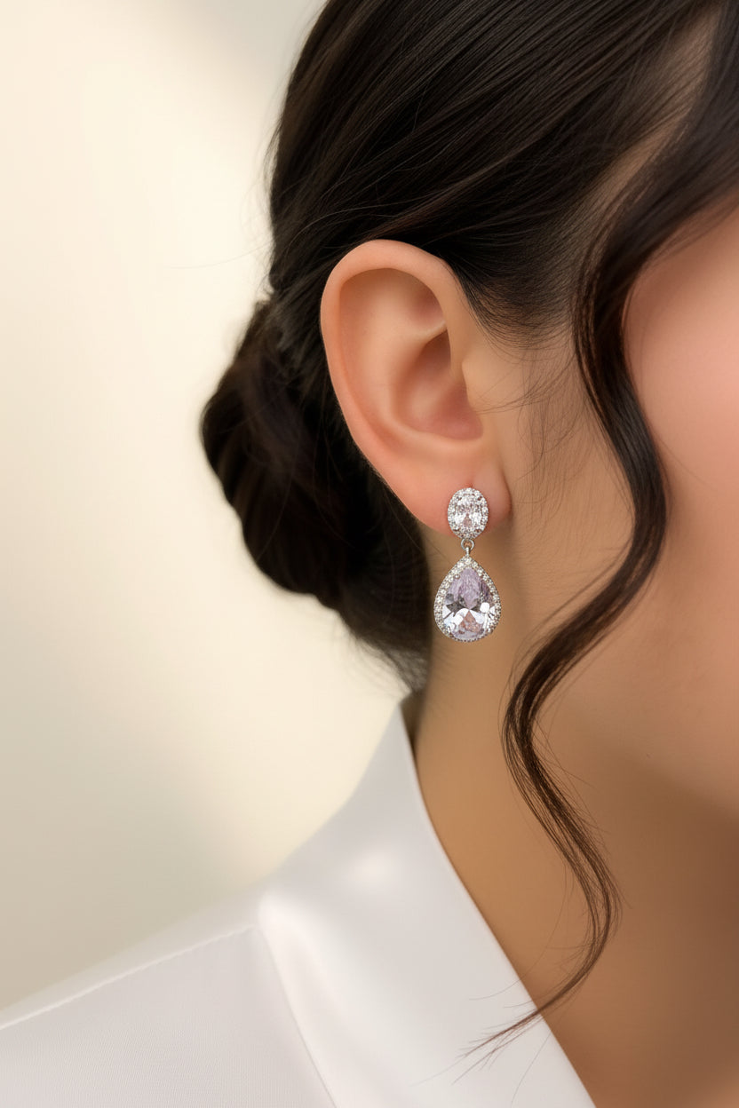 Aretes Óvalo Gota