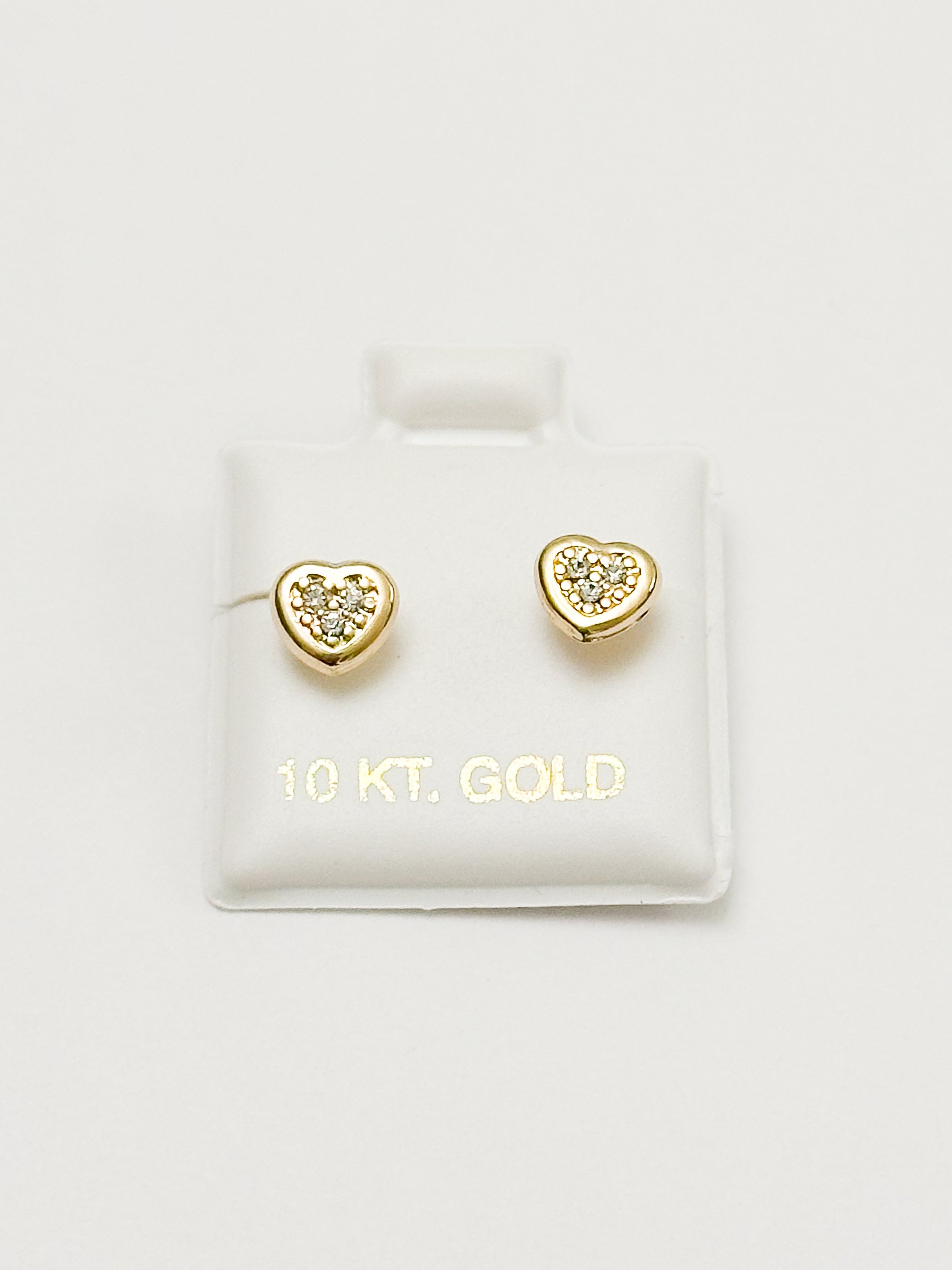 Corazón Zirconia Oro 10k
