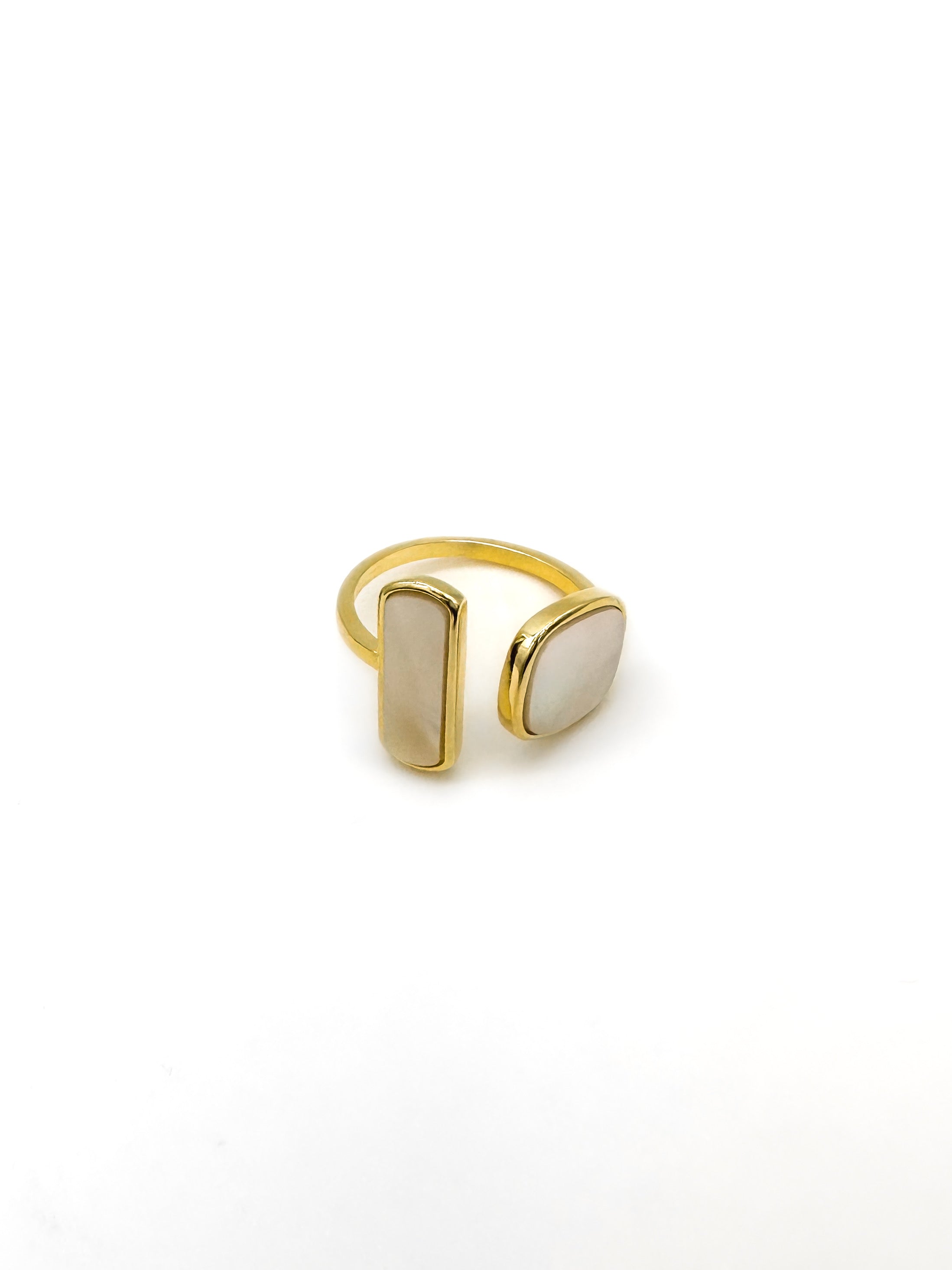 Anillo Madre Perla de Plata - Ajustable