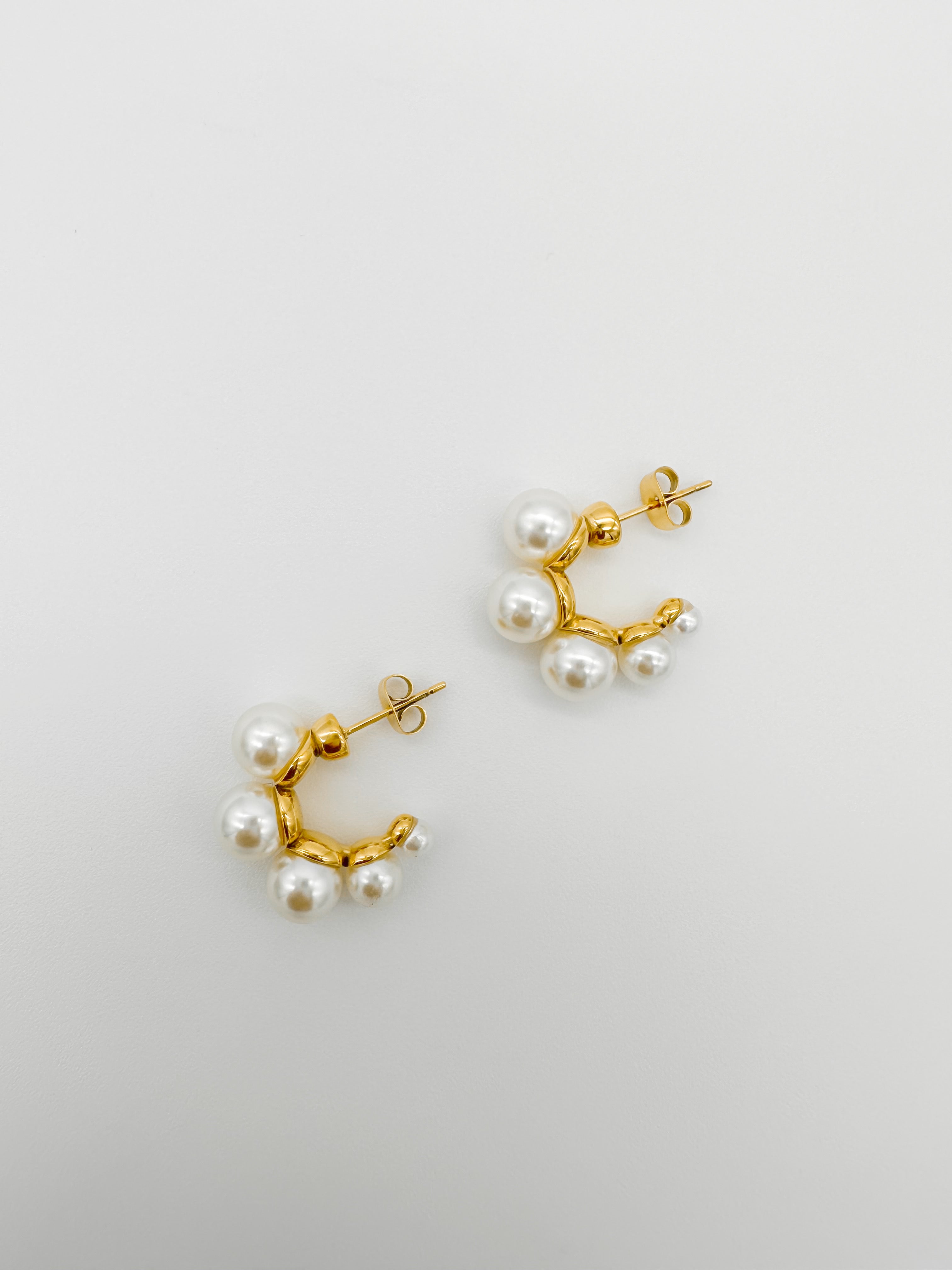 Aretes Perlas Descendientes