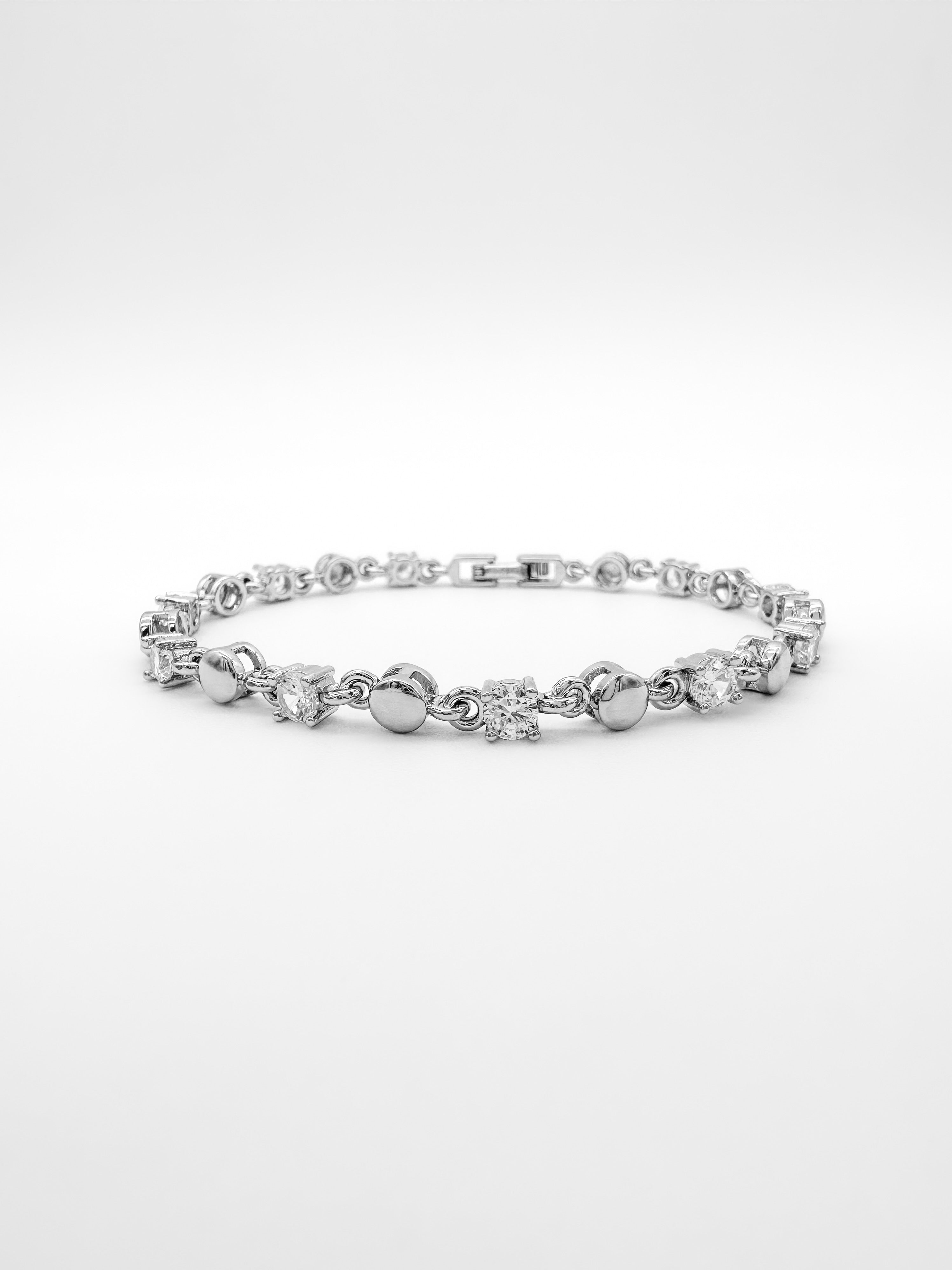 Pulsera Zirconias Redondas