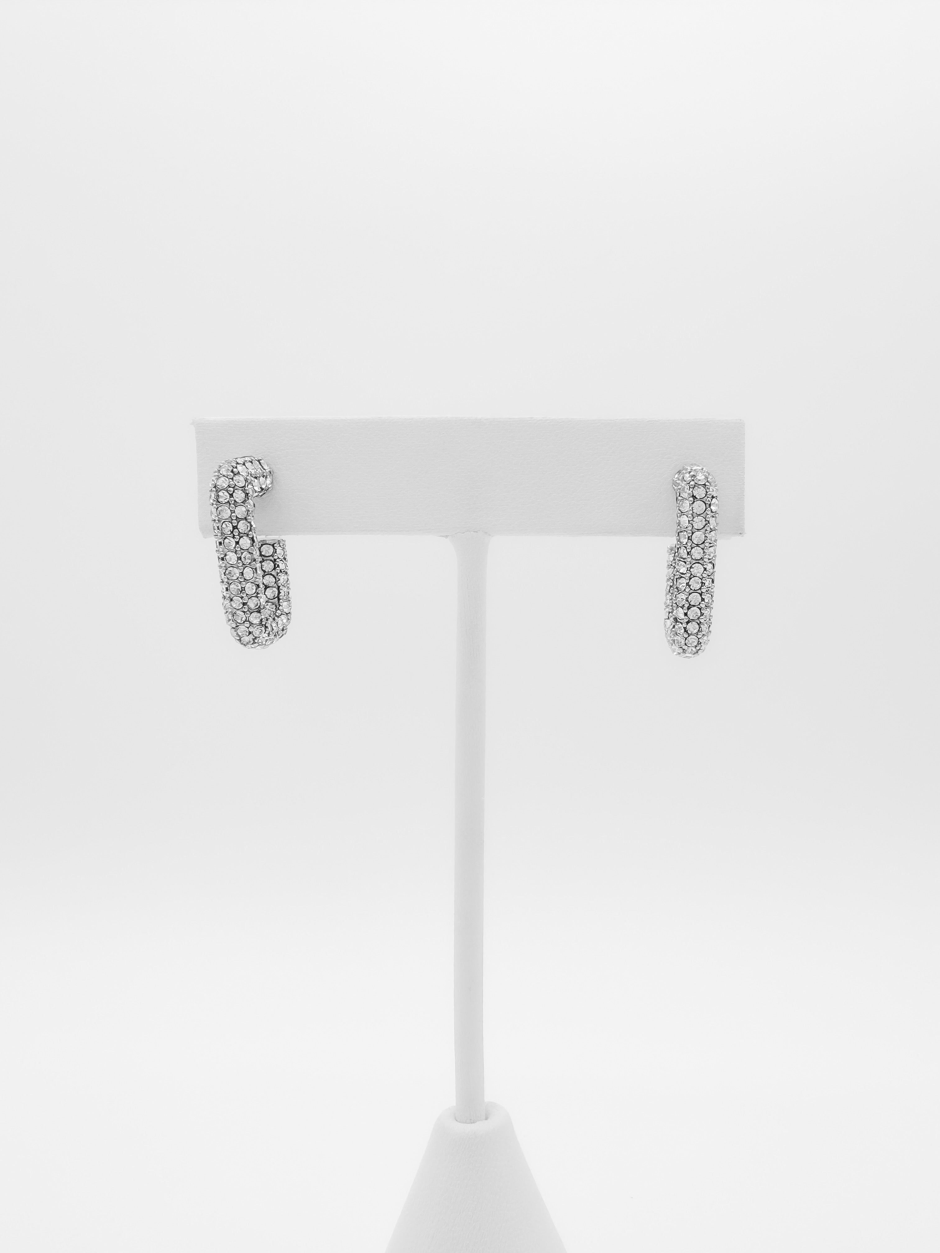 Arracada Rectangular Pavé