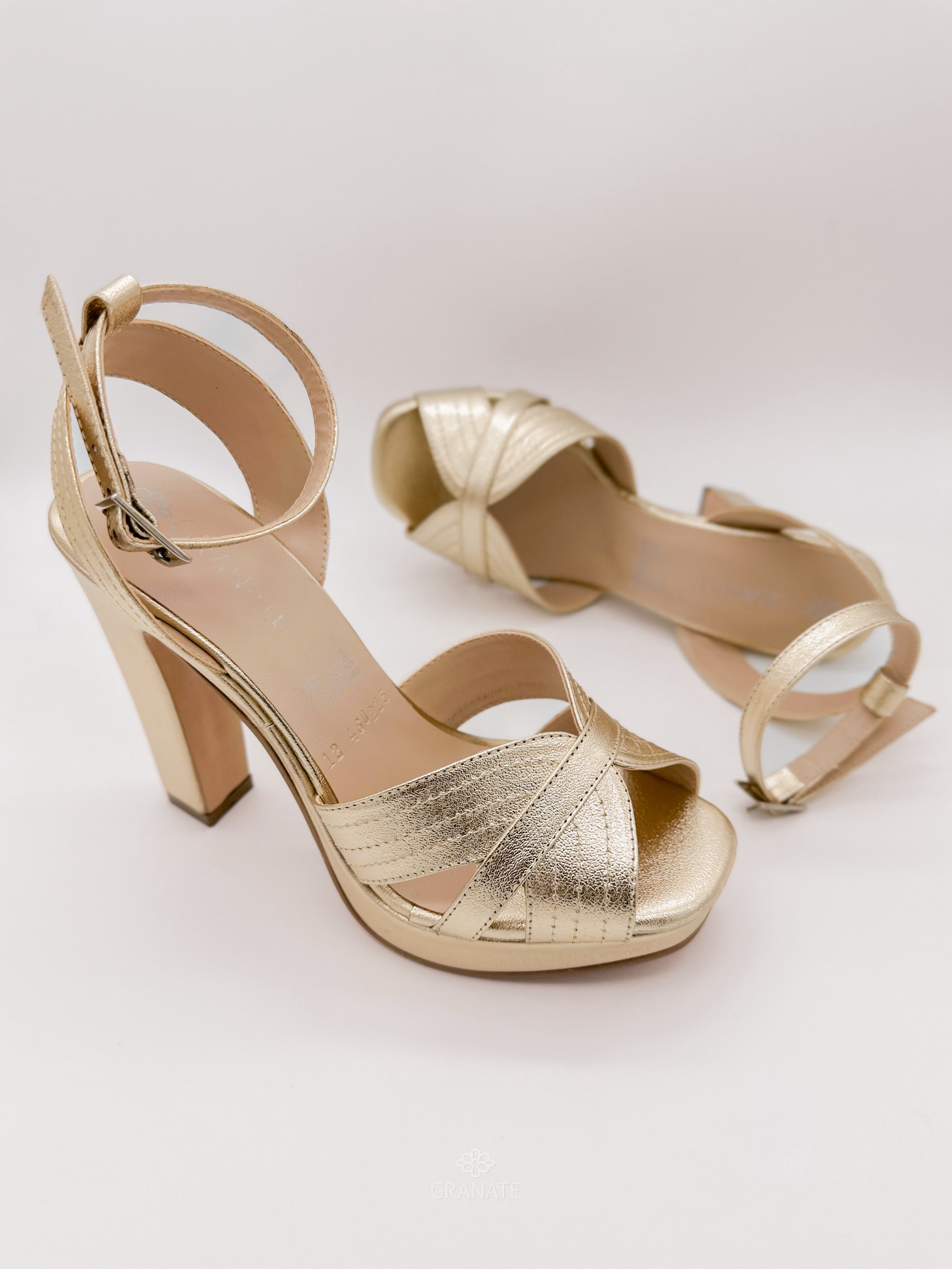 Sandalias Greta Piel Dorado