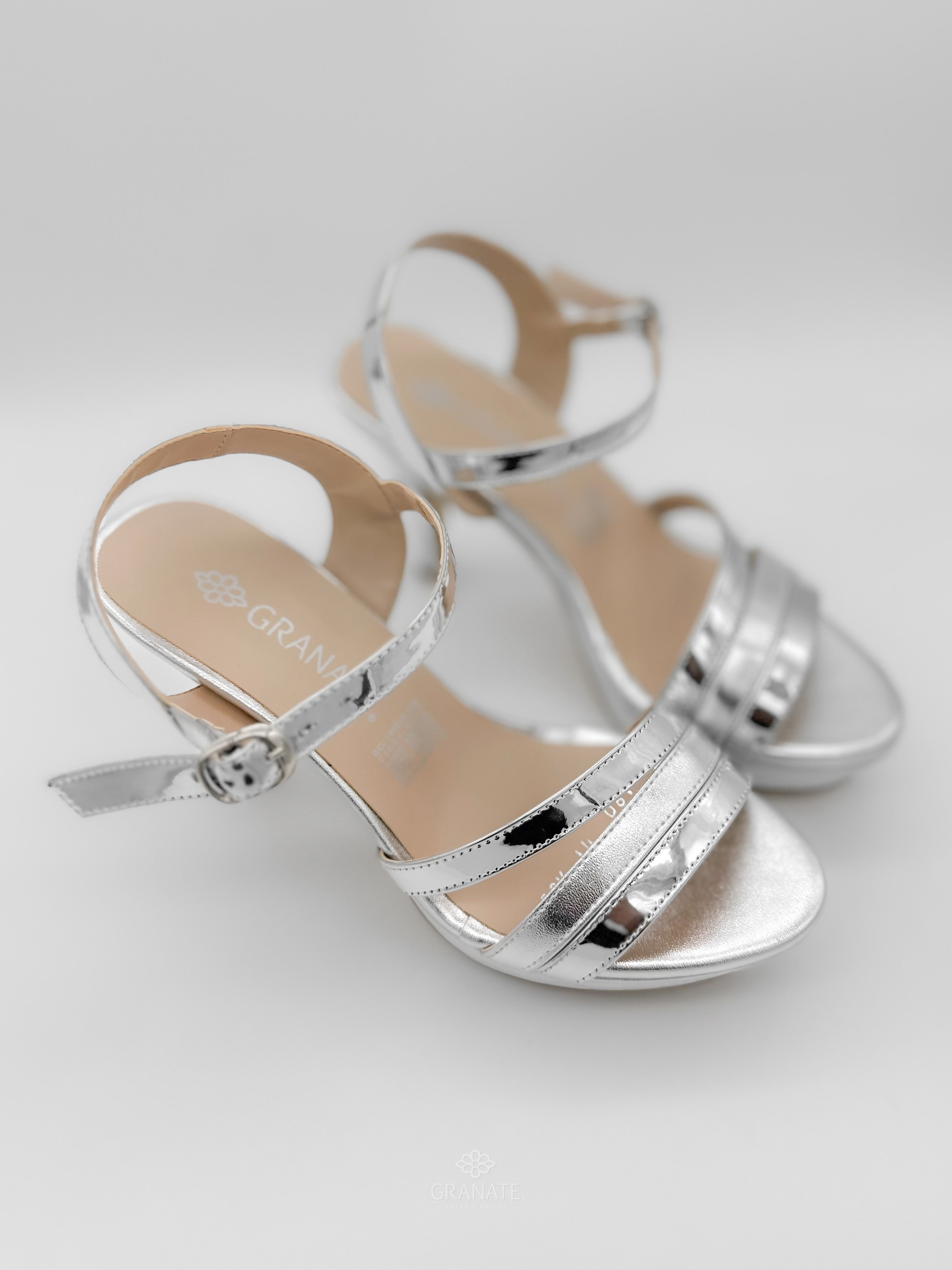 Sandalias Diana Plateado