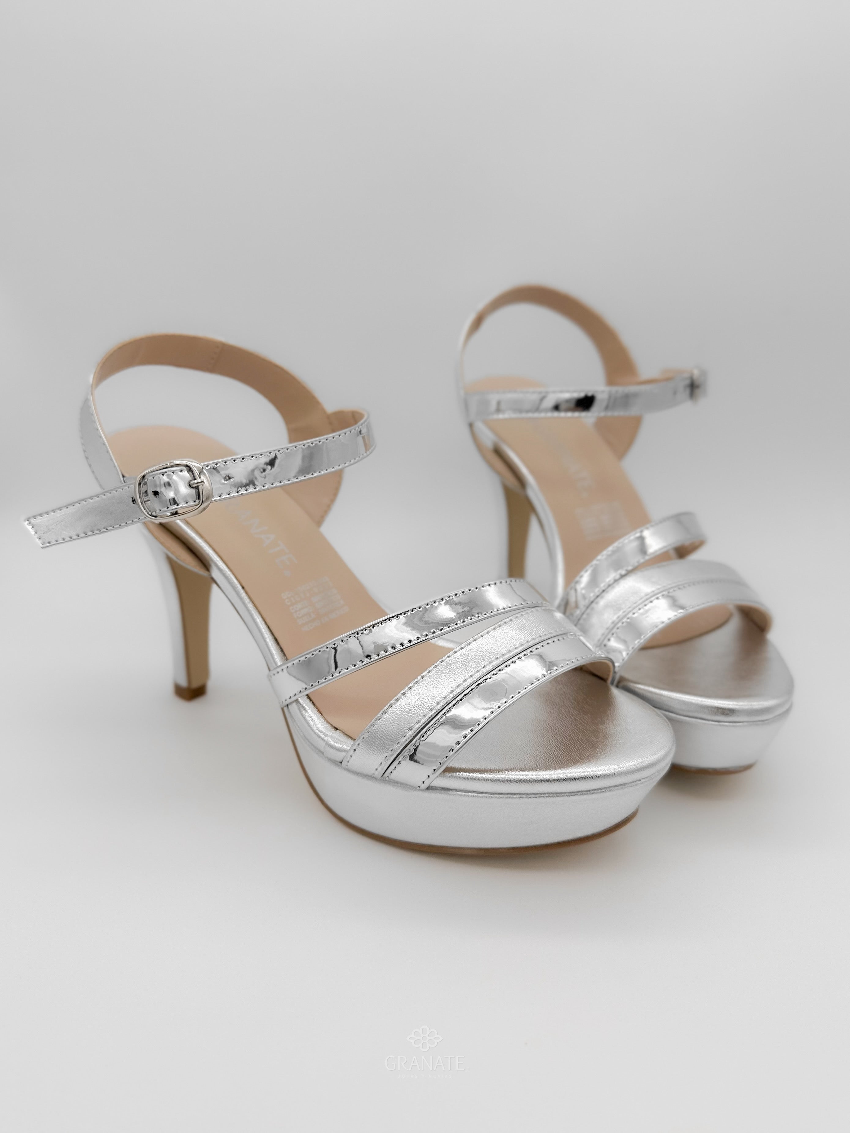 Sandalias Diana Plateado