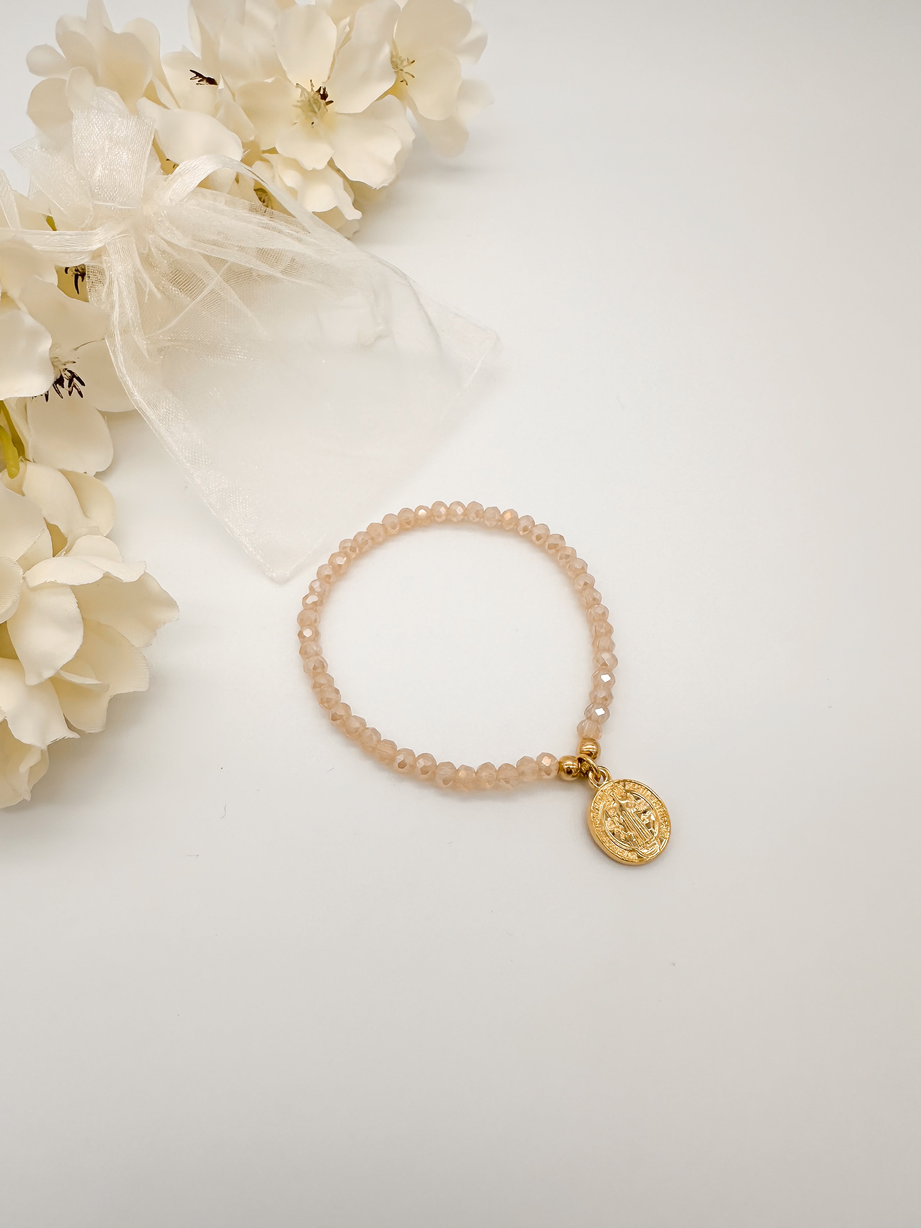 10 Pulseras Medalla San Benito