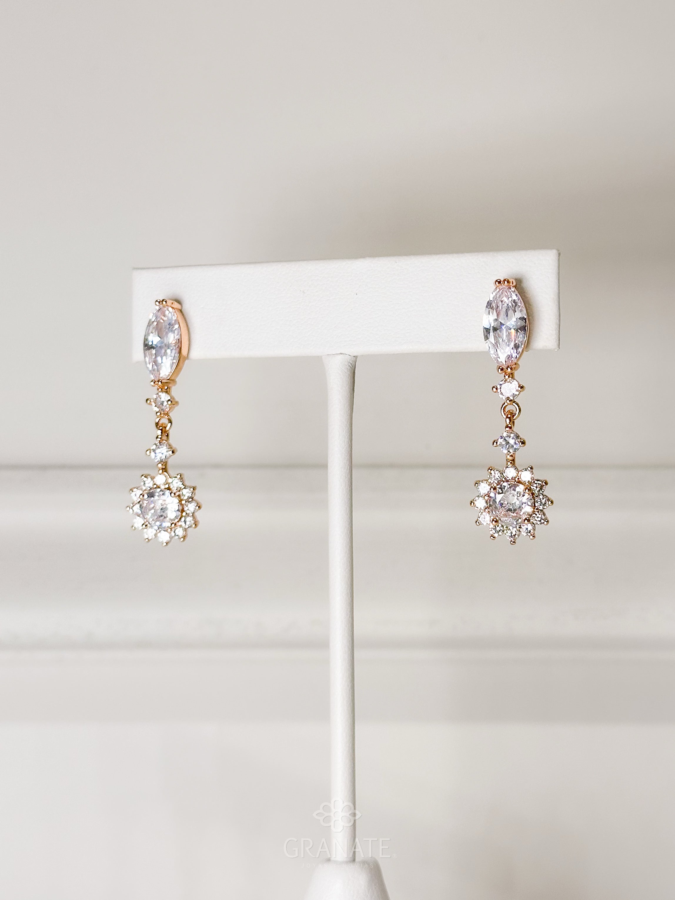 Aretes Marquise Flor