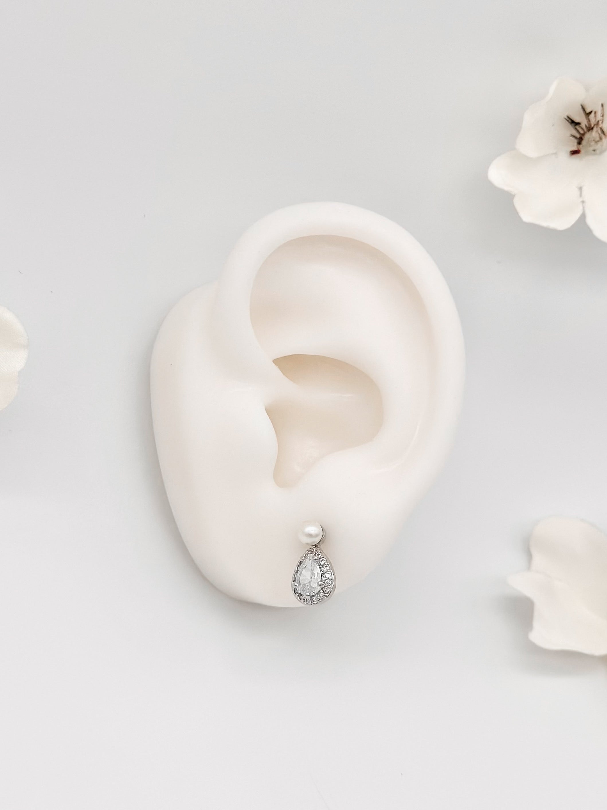 Aretes Perla Gota