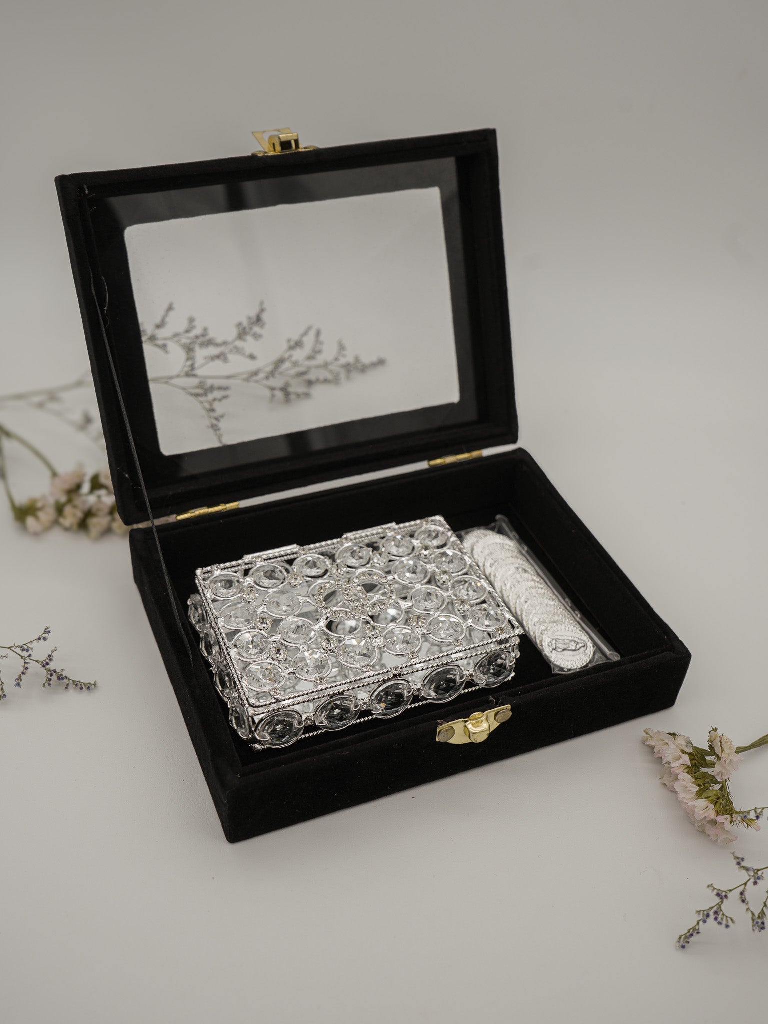 Estuche Arras Argollas Cristal