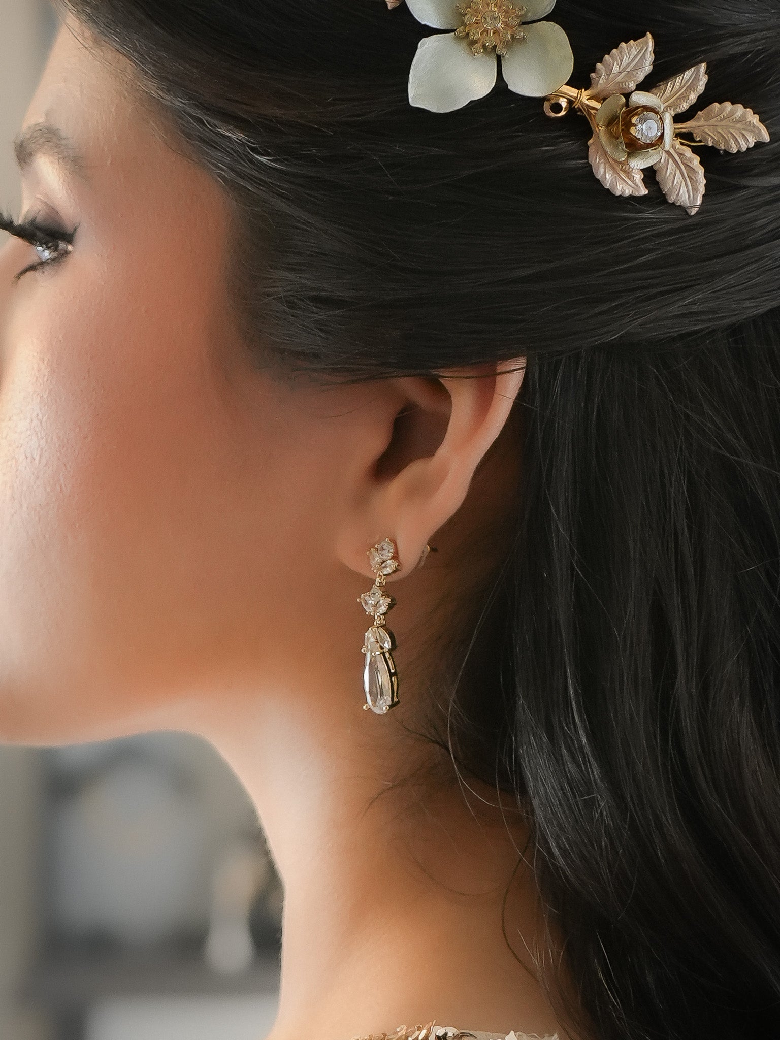 Aretes Gota Zirconia
