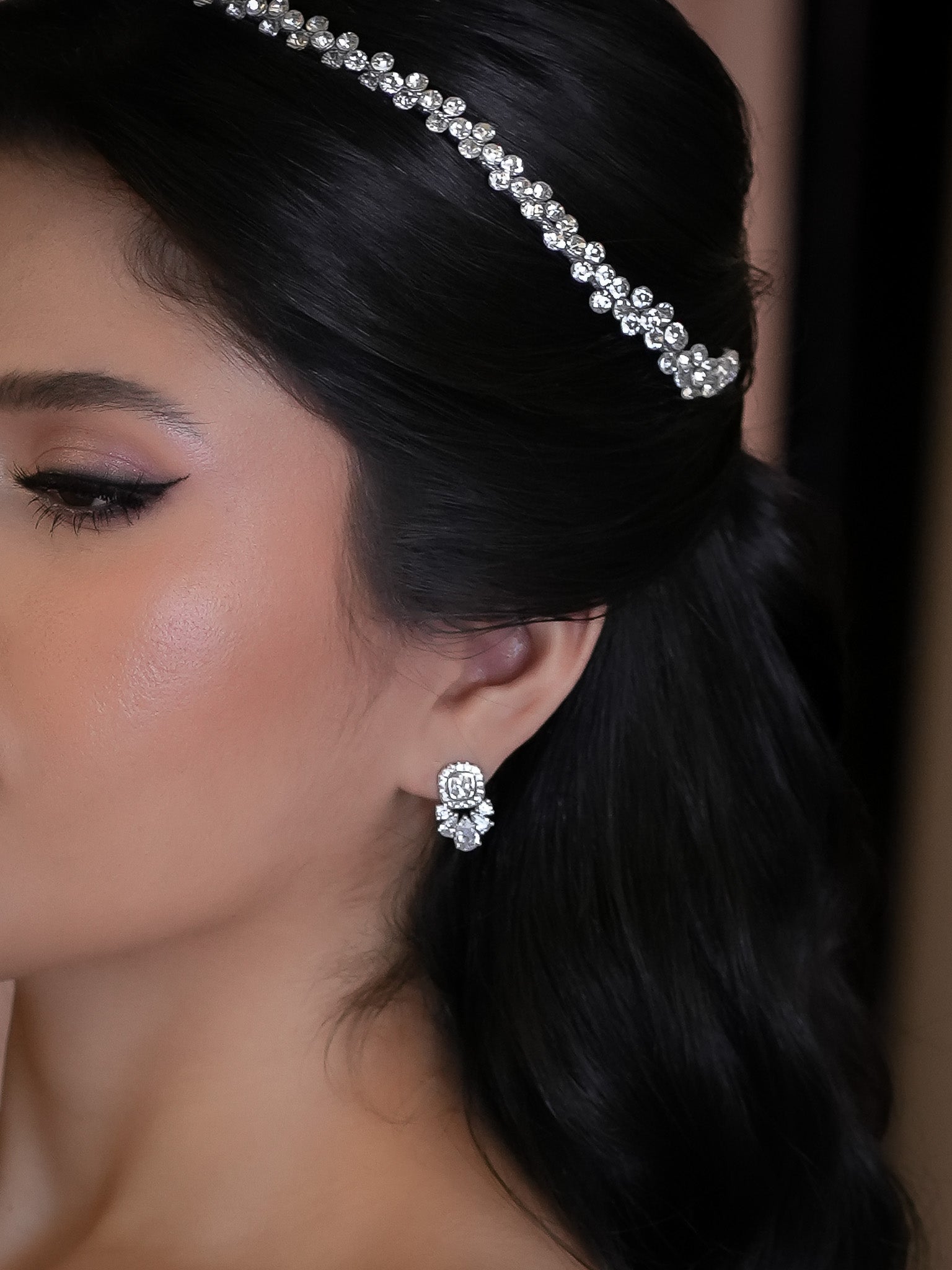 Aretes Cuadro Halo Zirconias