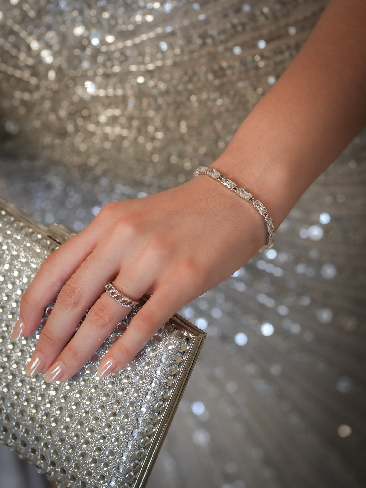 Pulsera Rectángulos Zirconias