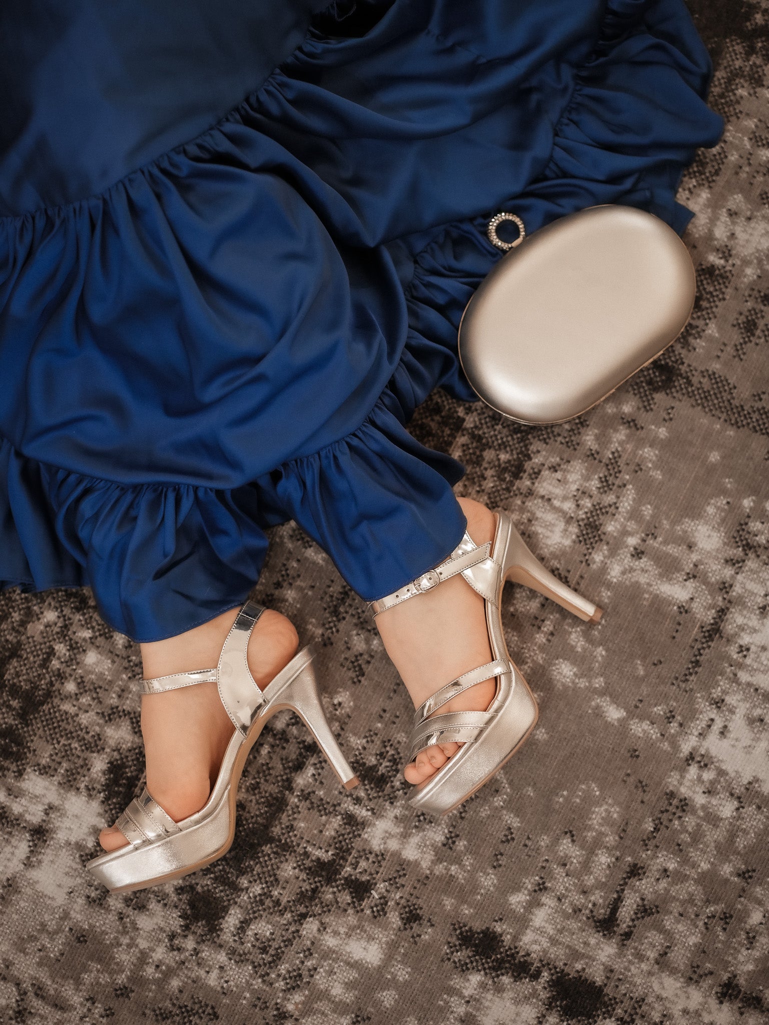 Sandalias Diana Plateado