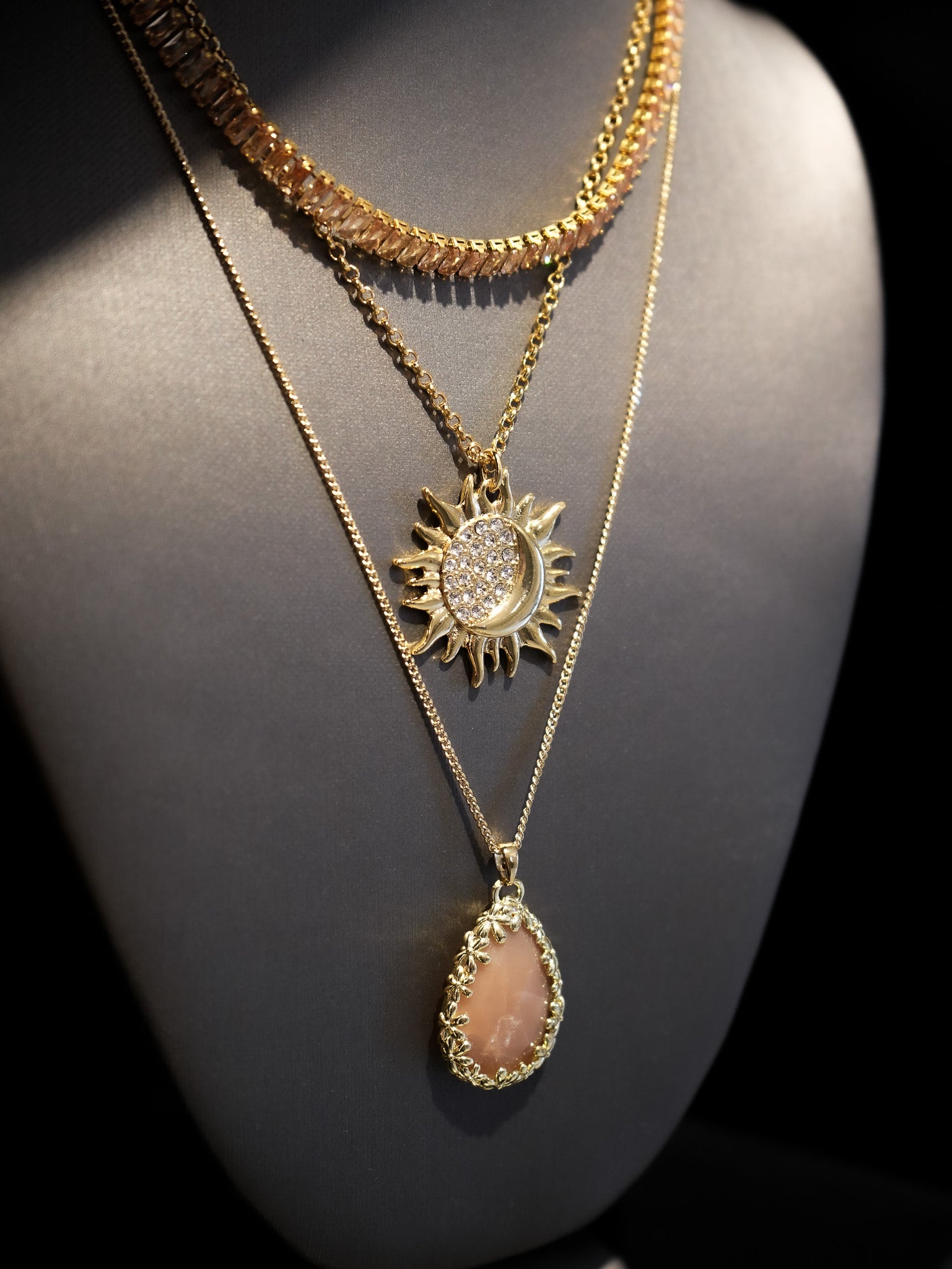 Collar Gota Piedra - Nude