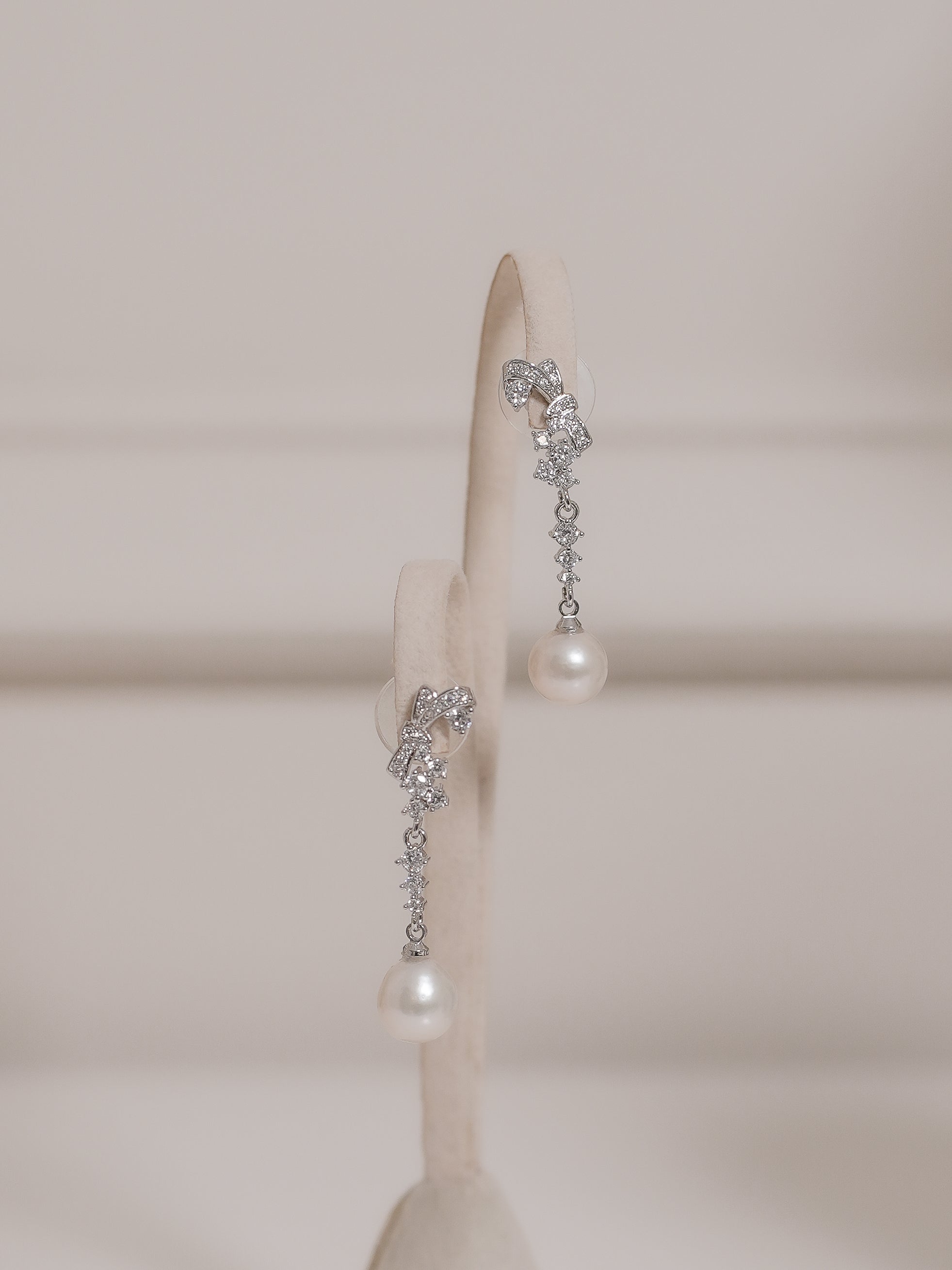 Aretes Lazo Perla